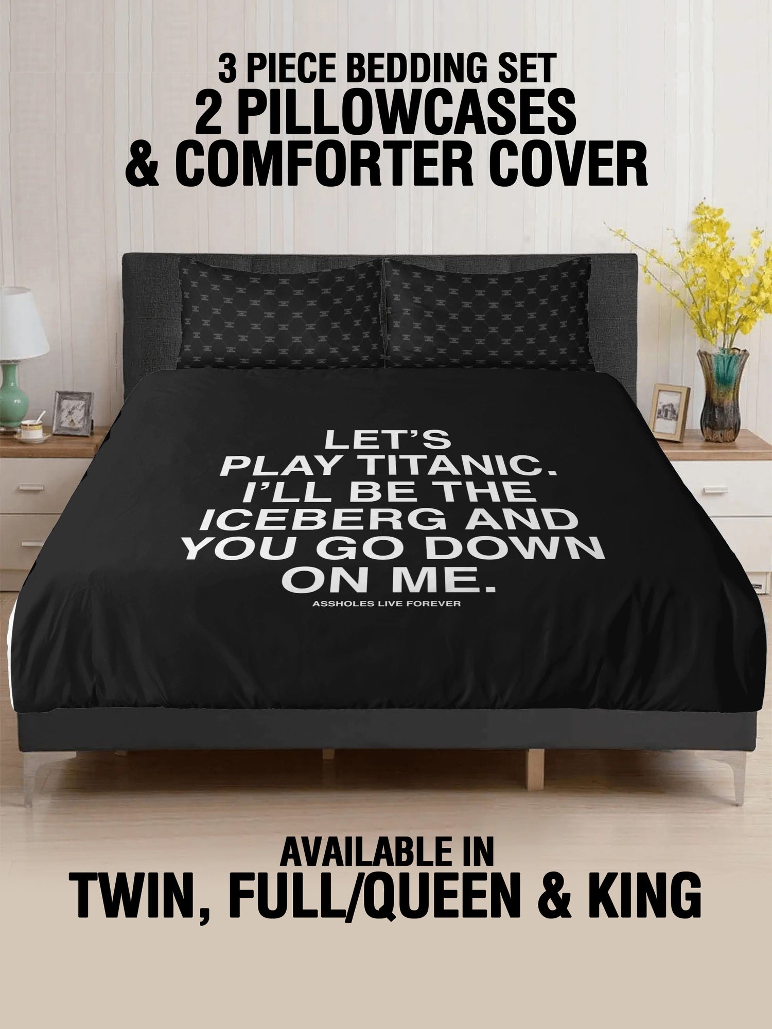 3 Pcs Bed - ILL BE THE ICEBERG
