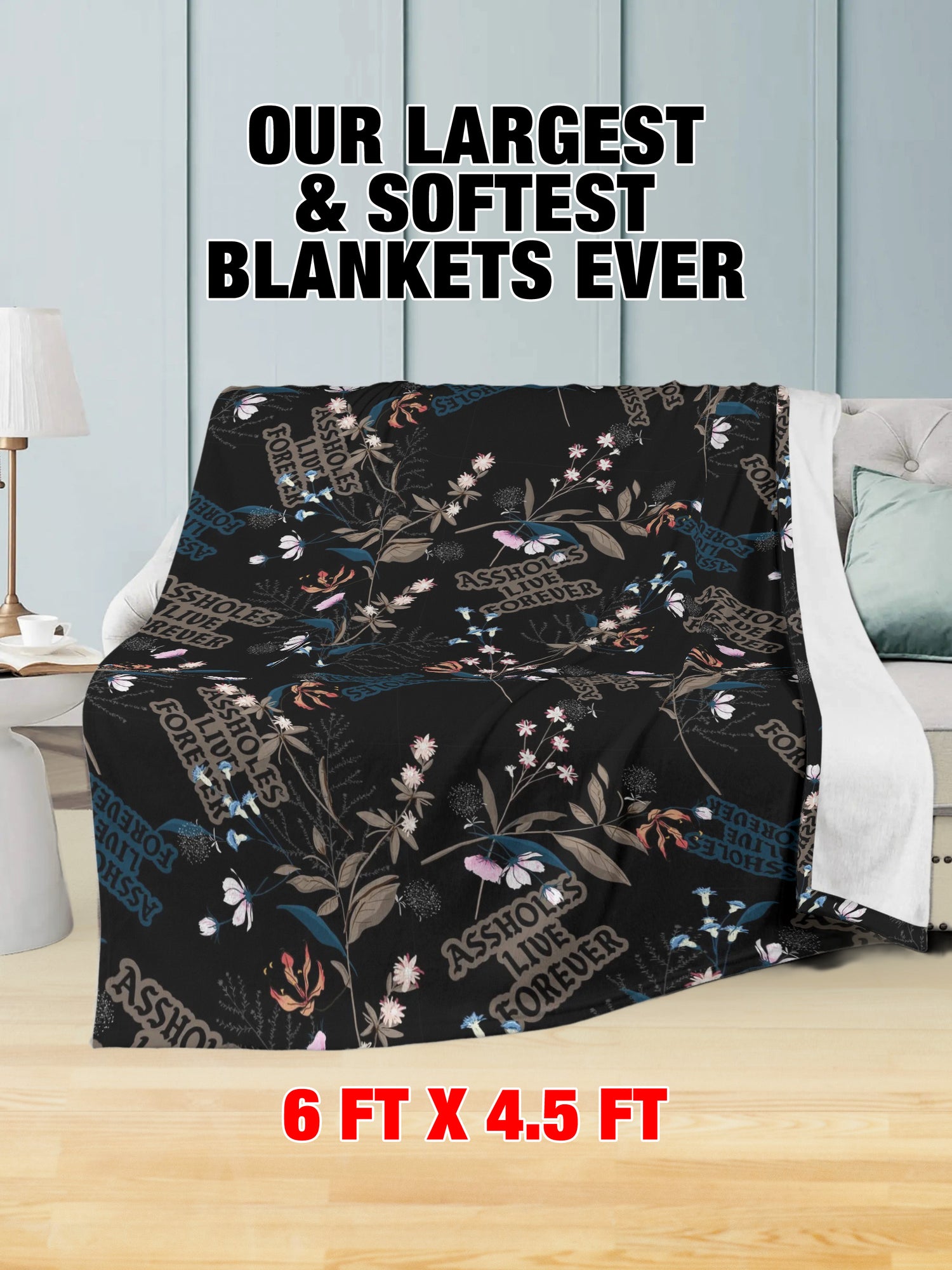 Fleece Blanket - ALF BLOSSOMS