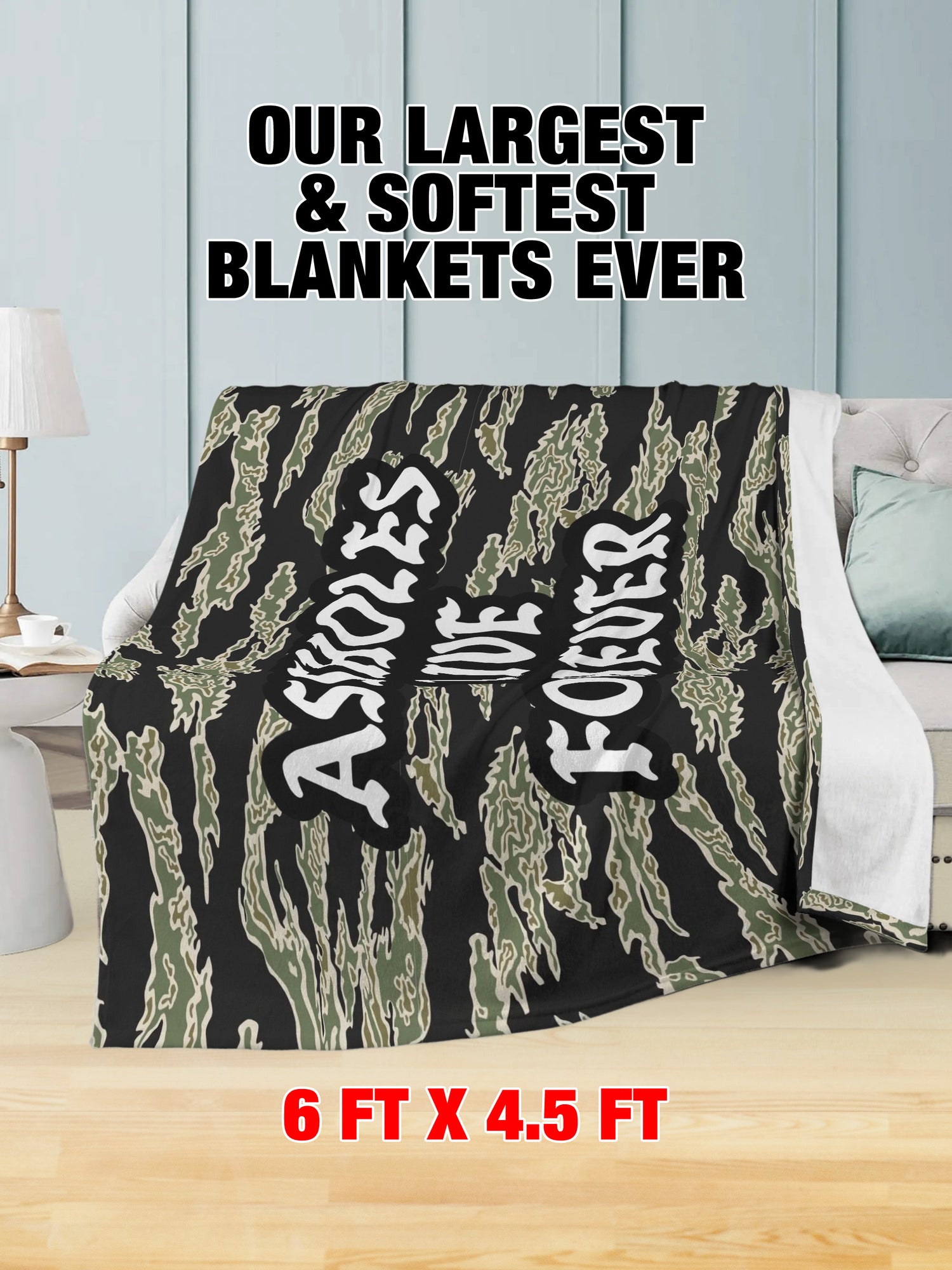 Fleece Blanket - ALF GREEN TIGER