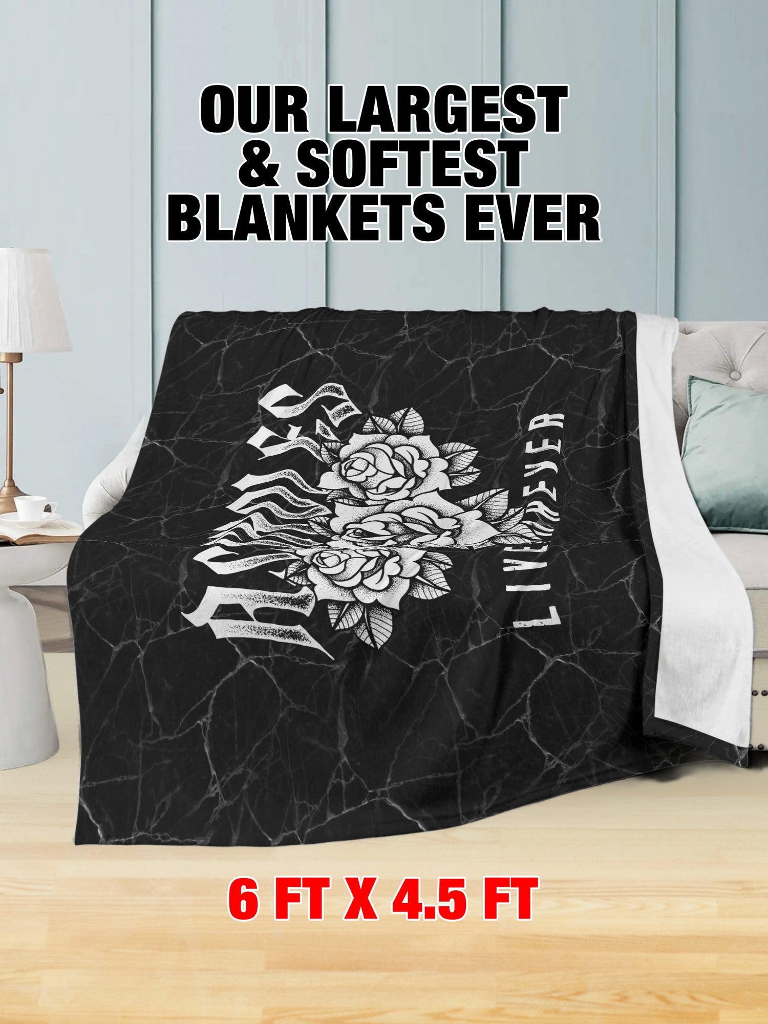 Fleece Blanket - ALF ROSES