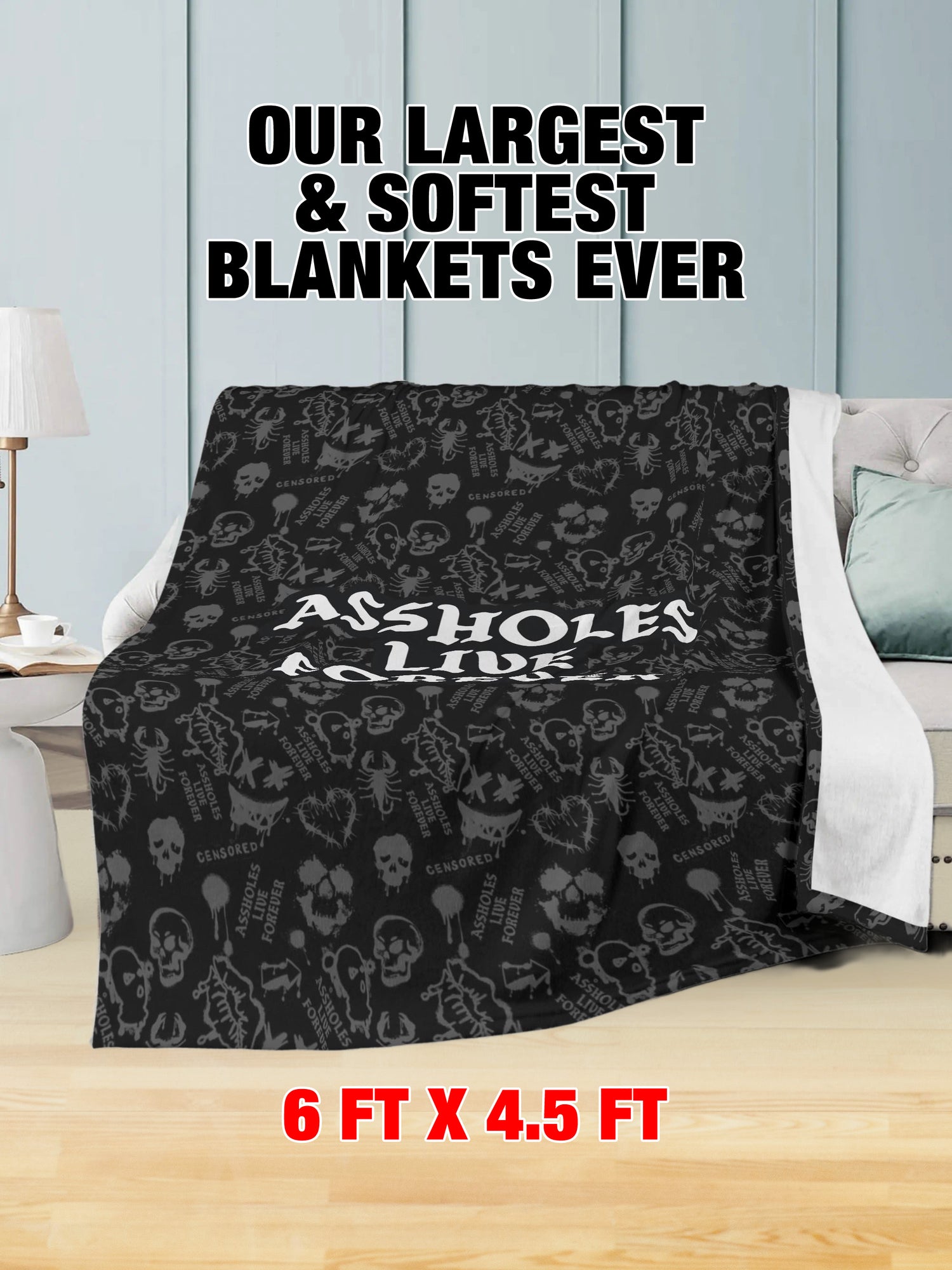 Fleece Blanket - ALF Spray Paint