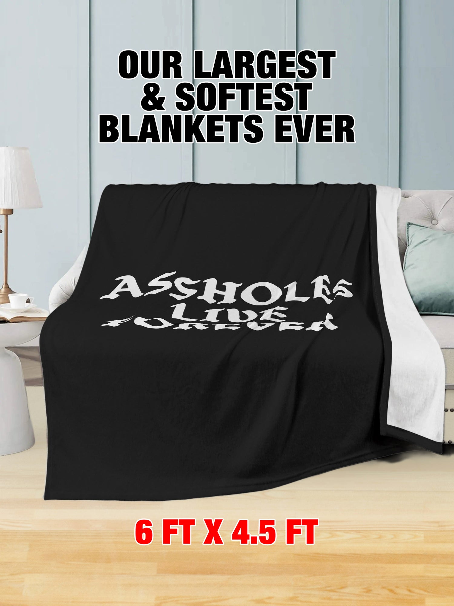 Fleece Blanket - ALF Black