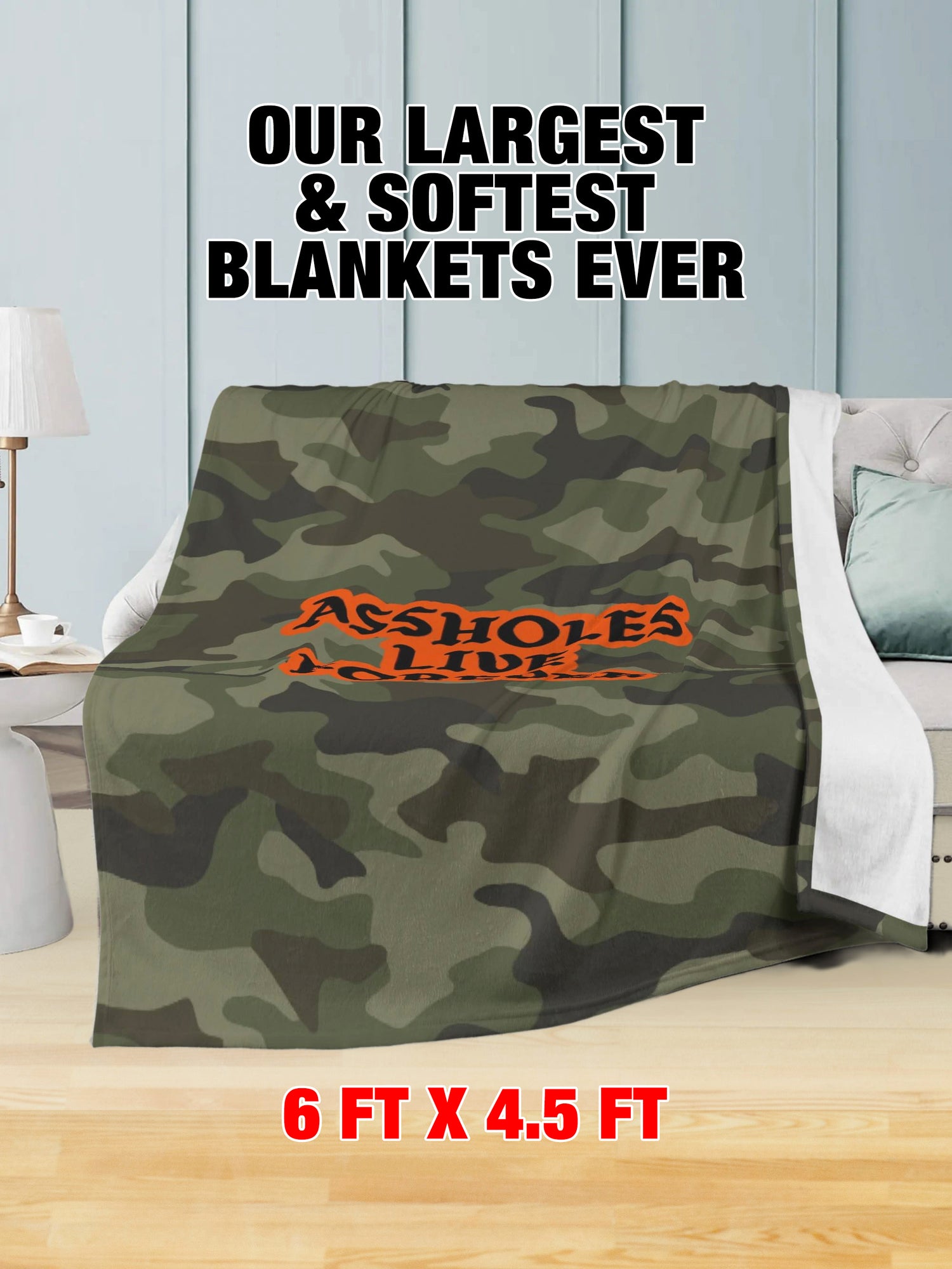 Fleece Blanket - ALF Camo