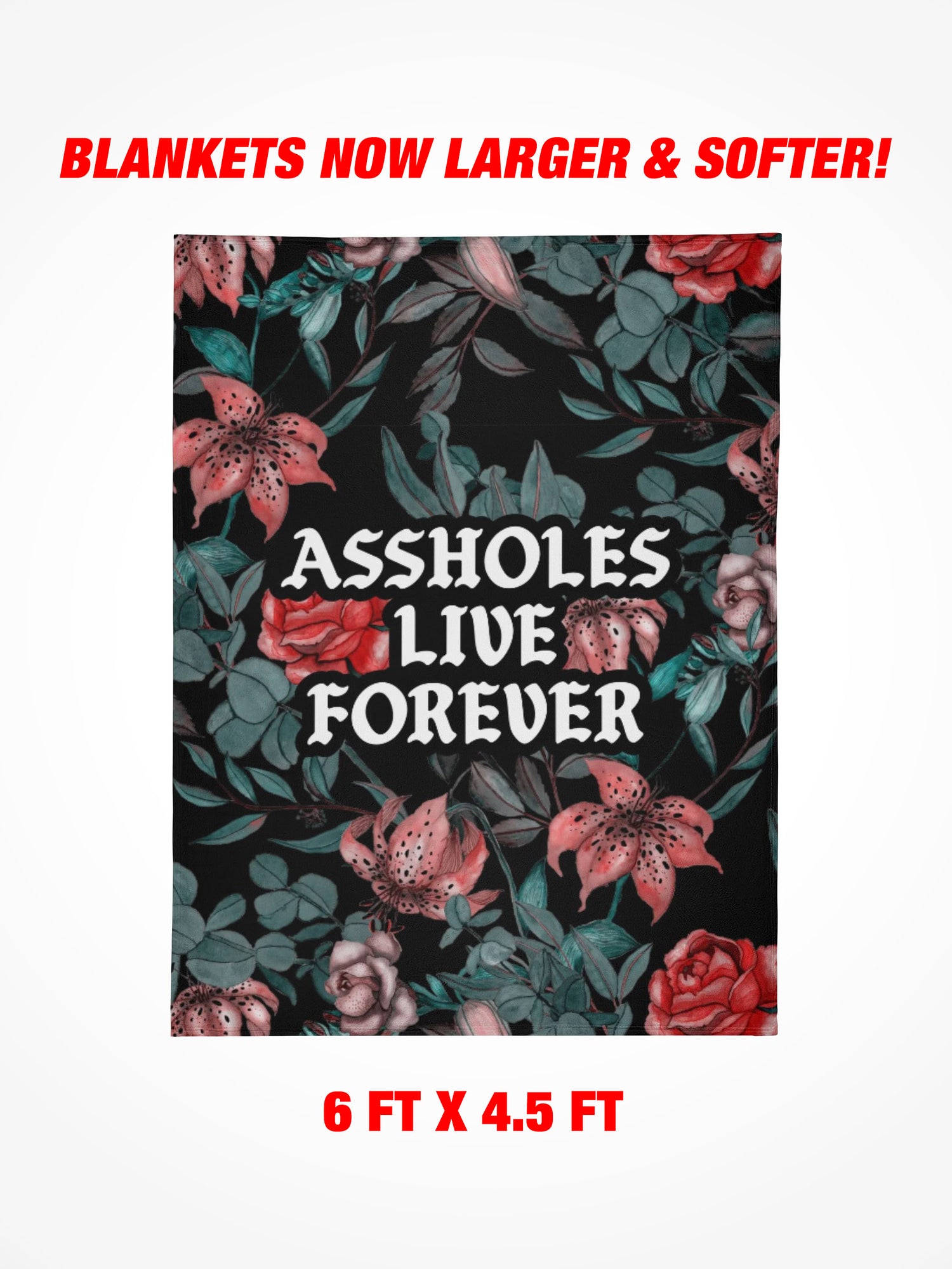 Fleece Blanket - ALF Dark Tropical