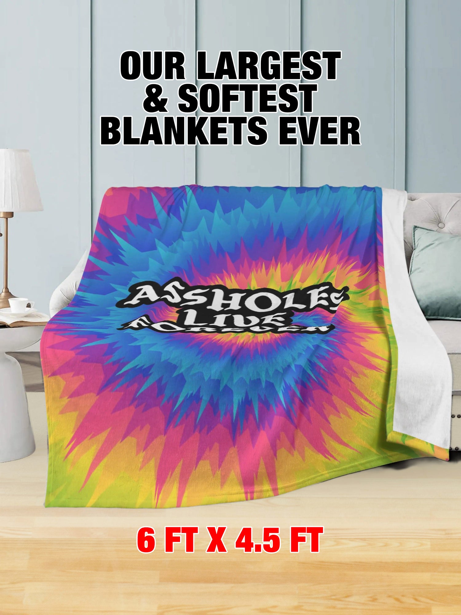 Fleece Blanket - ALF Tie Dye Swirl