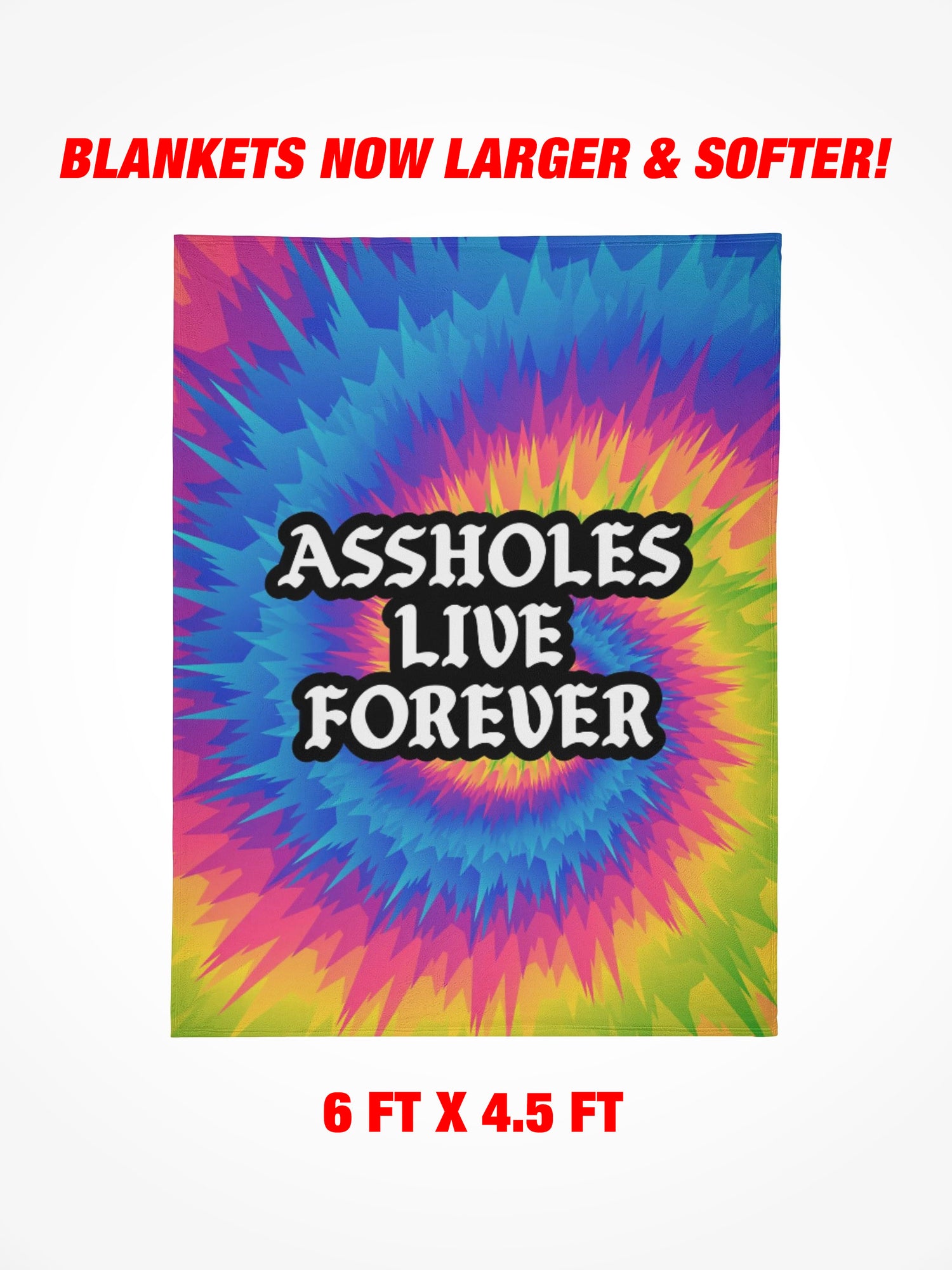 Fleece Blanket - ALF Tie Dye Swirl
