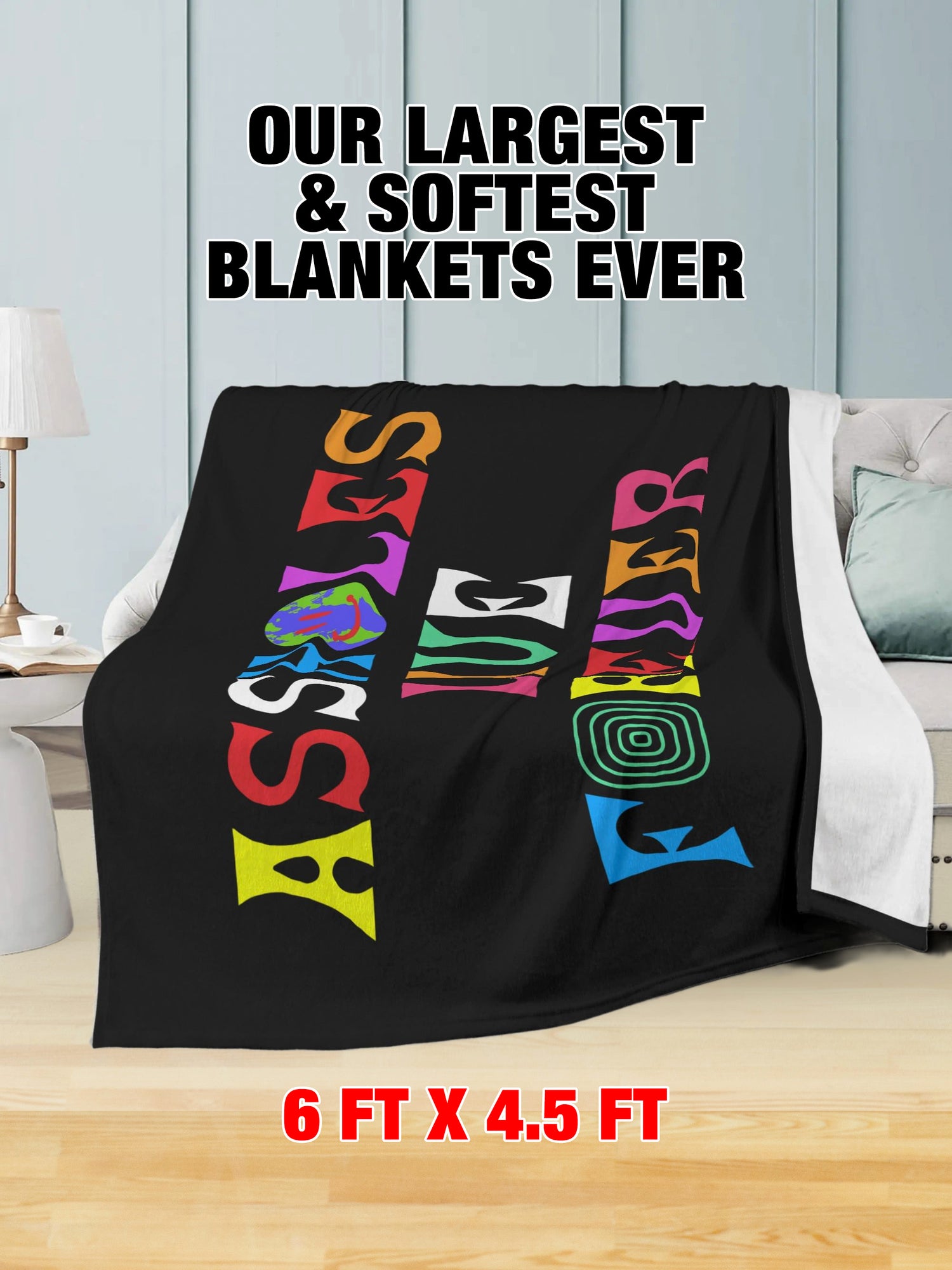 Fleece Blanket - ALF ASSHOLEWORLD