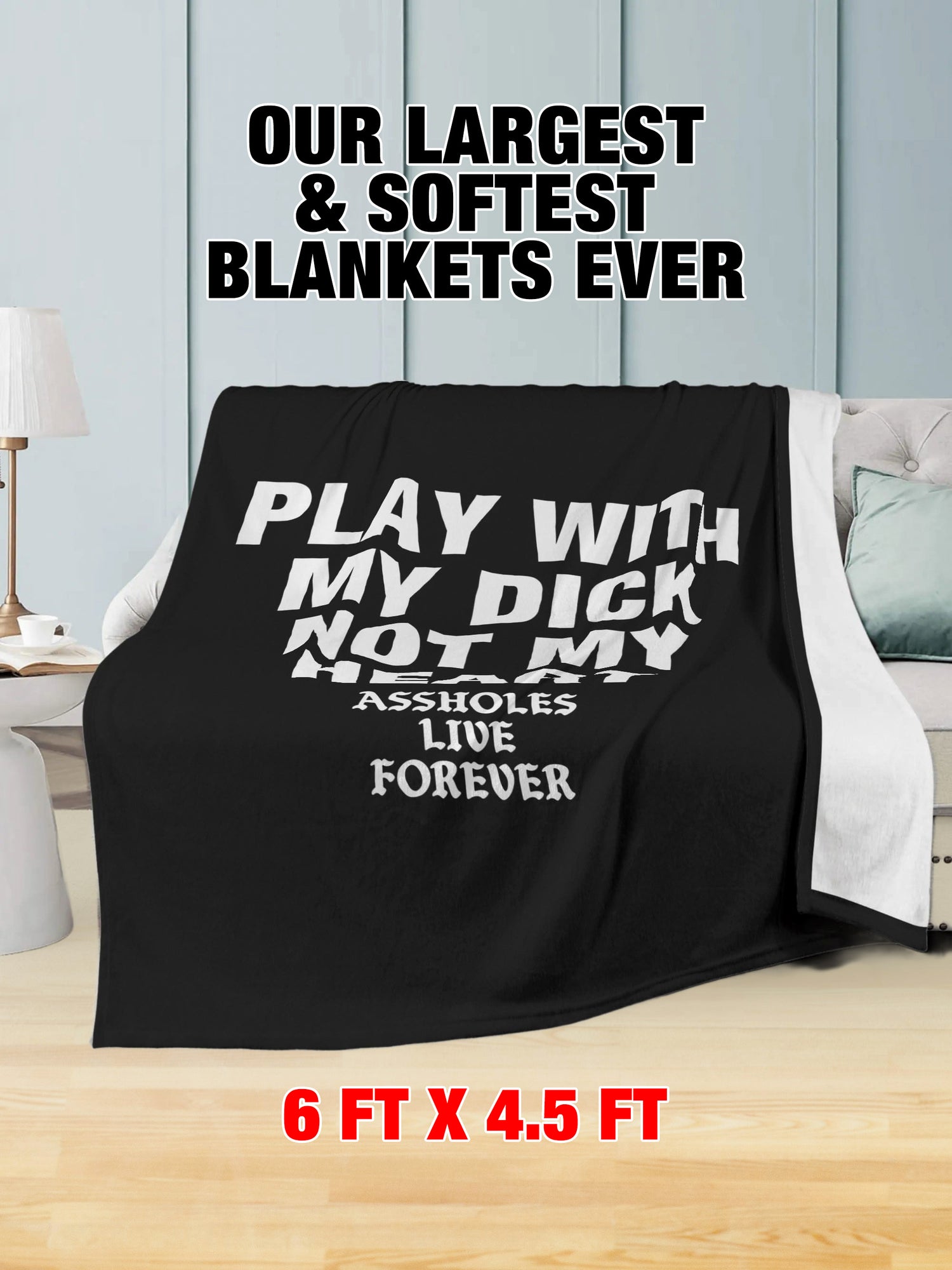 Fleece Blanket - Play With My Dick