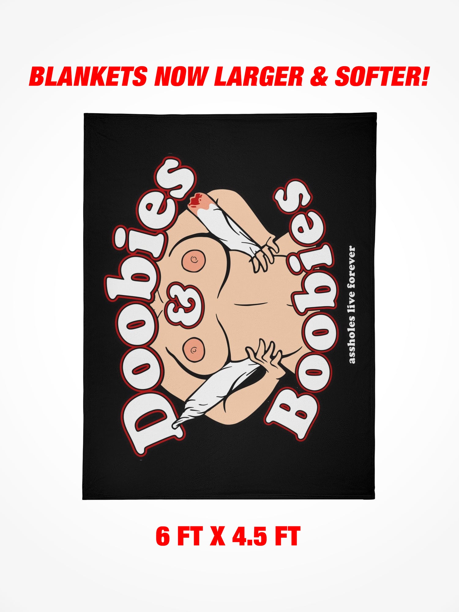 Fleece Blanket - DOOBIES BOOBIES