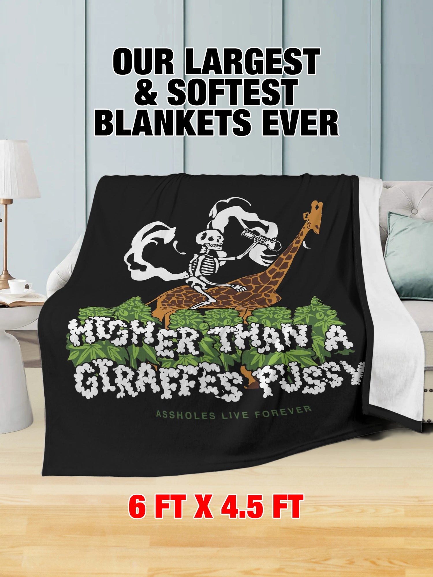 Fleece Blanket - GIRAFFE PUSSY