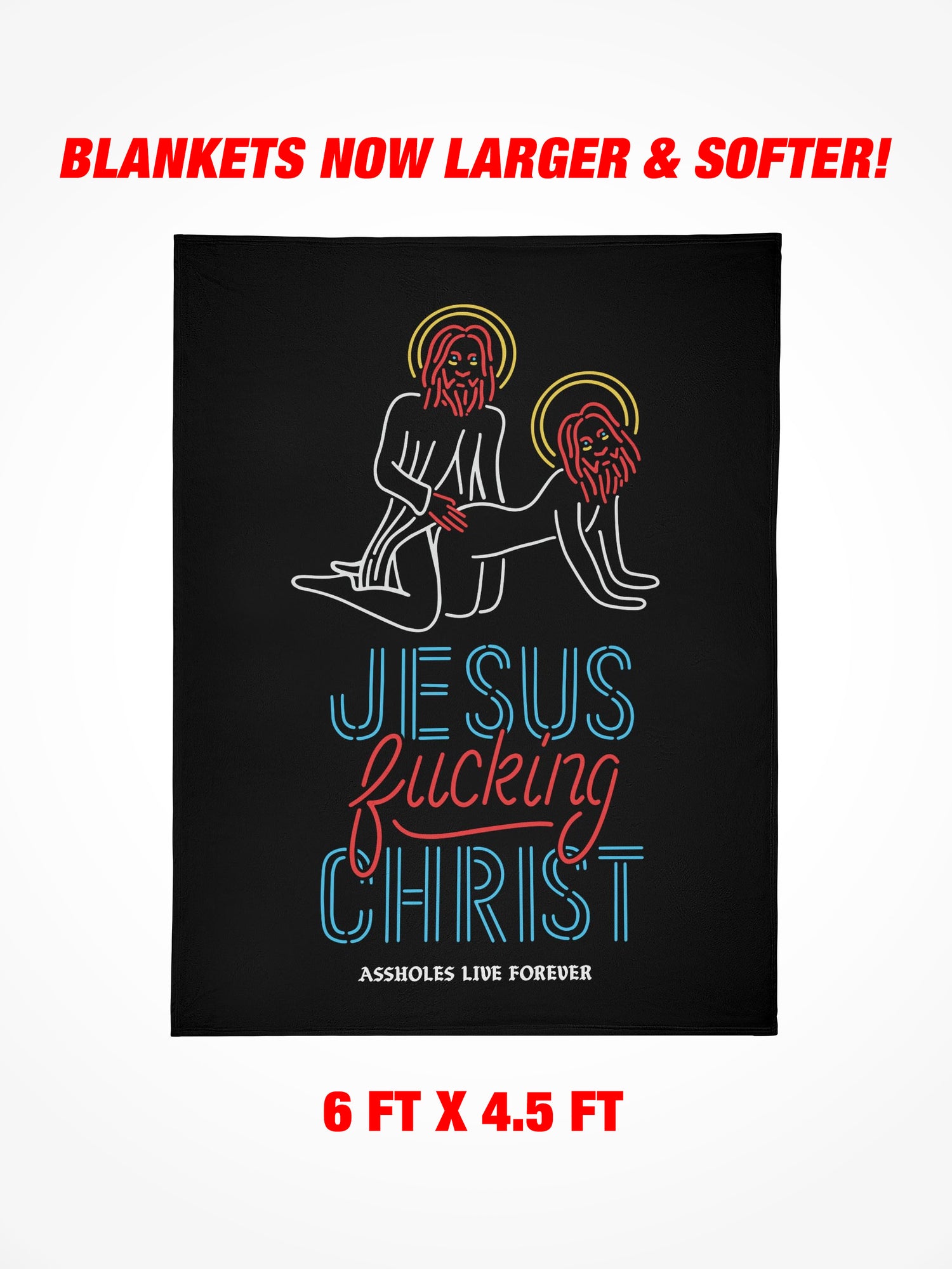 Fleece Blanket - JESUS FUCKING CHRIST