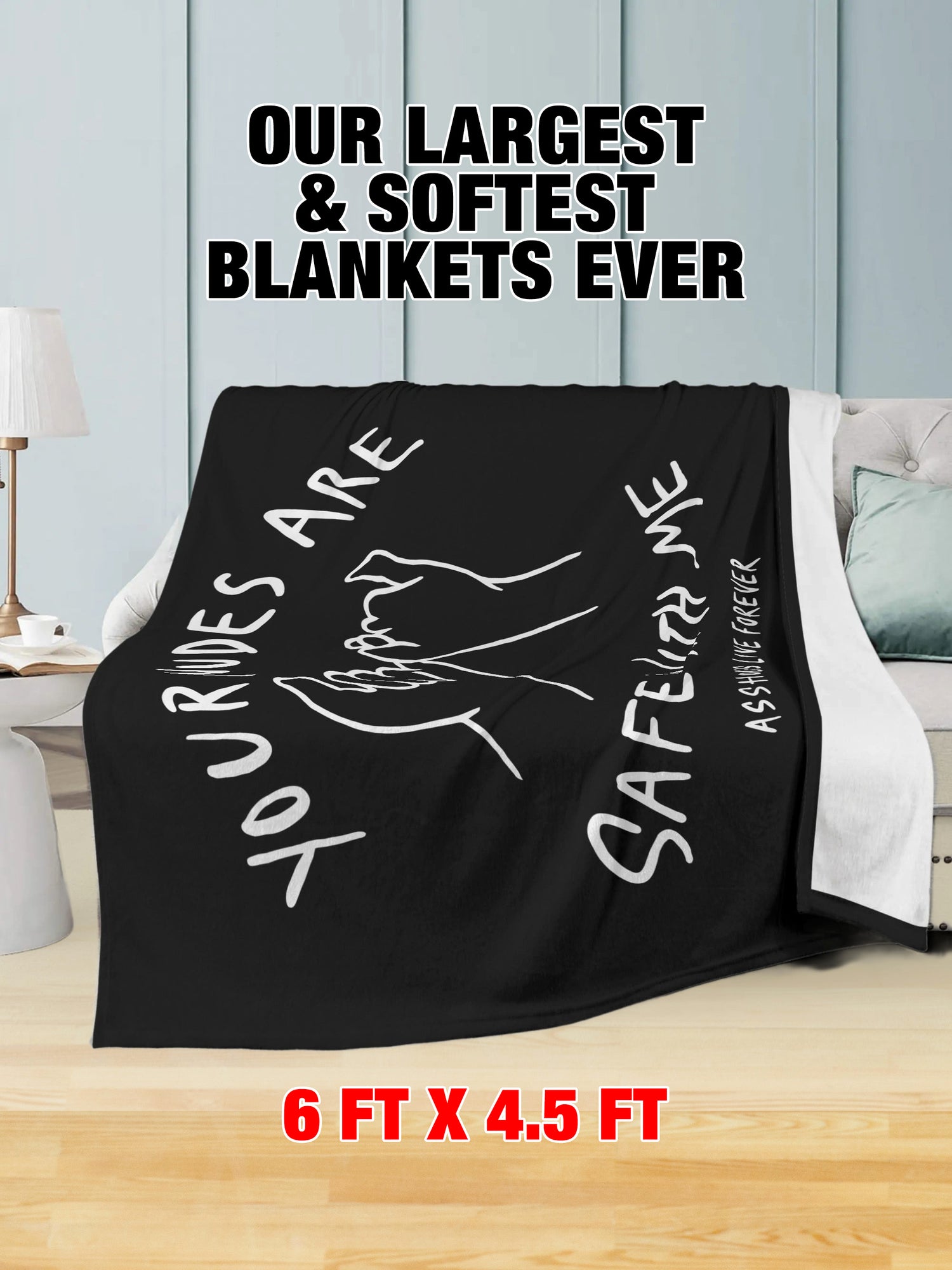 Fleece Blanket - NUDES SAFE