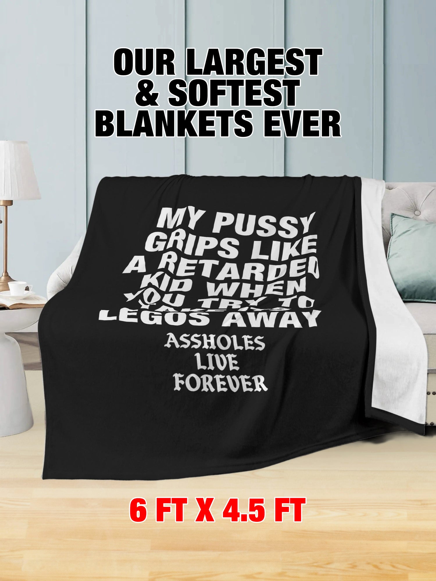 Fleece Blanket - My Pussy Grips