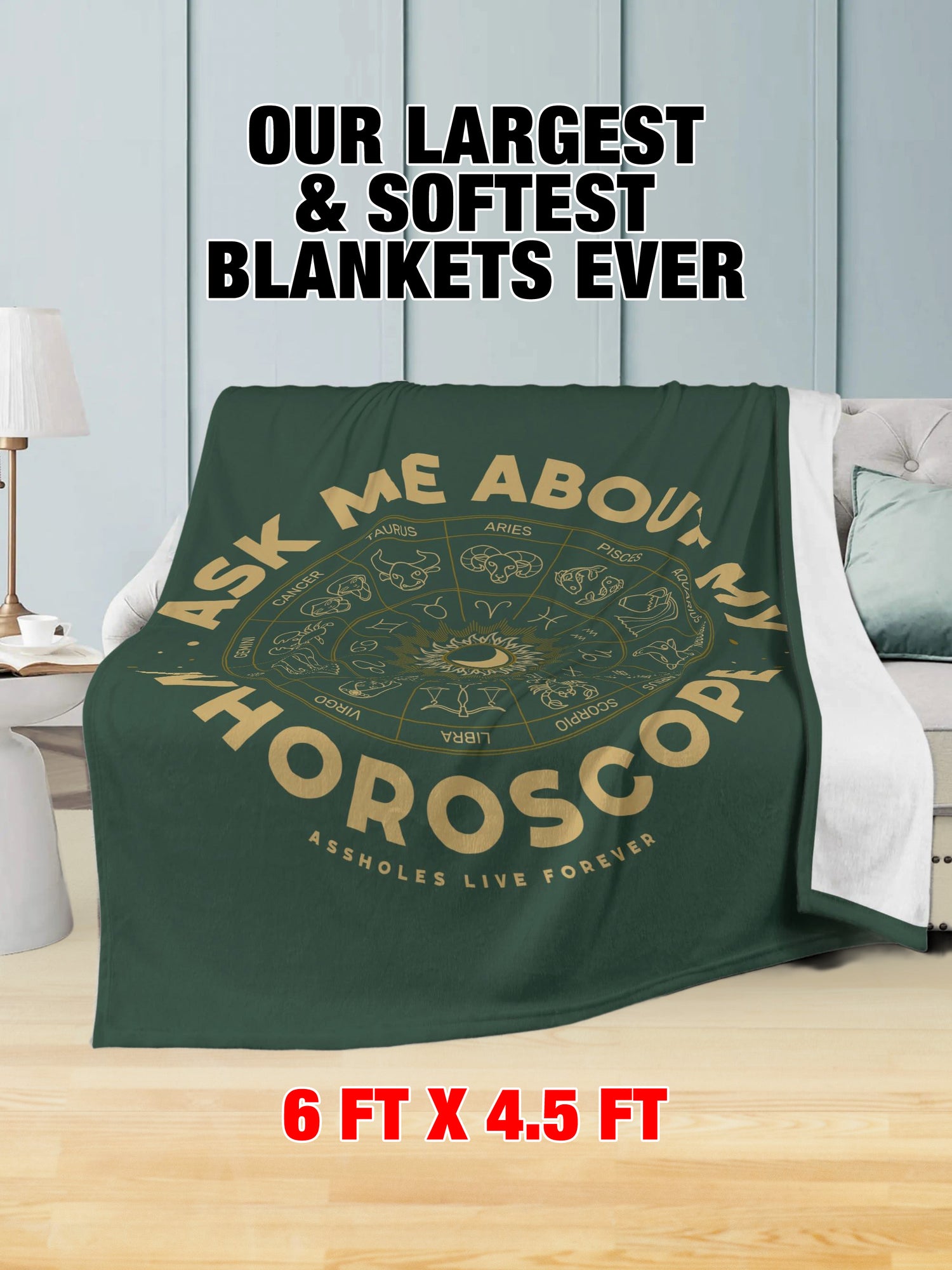 Fleece Blanket - Ask Me About My Whoroscope