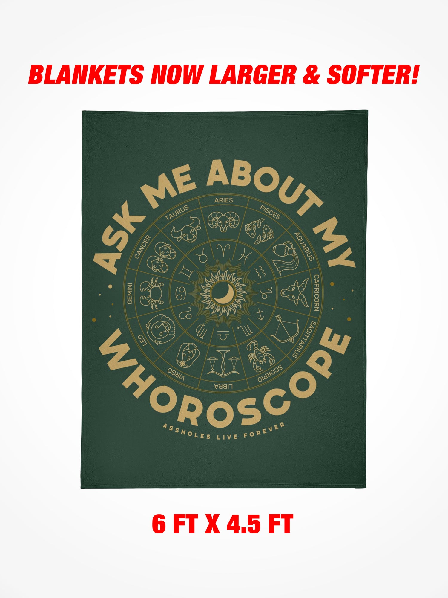 Fleece Blanket - Ask Me About My Whoroscope
