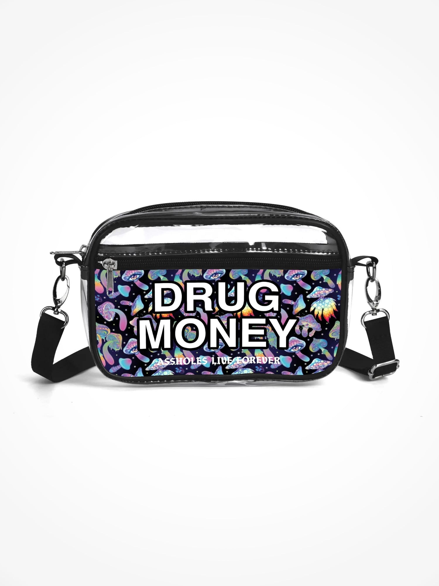 Clear Festival Bag - DRUG MONEY MUSHROOM