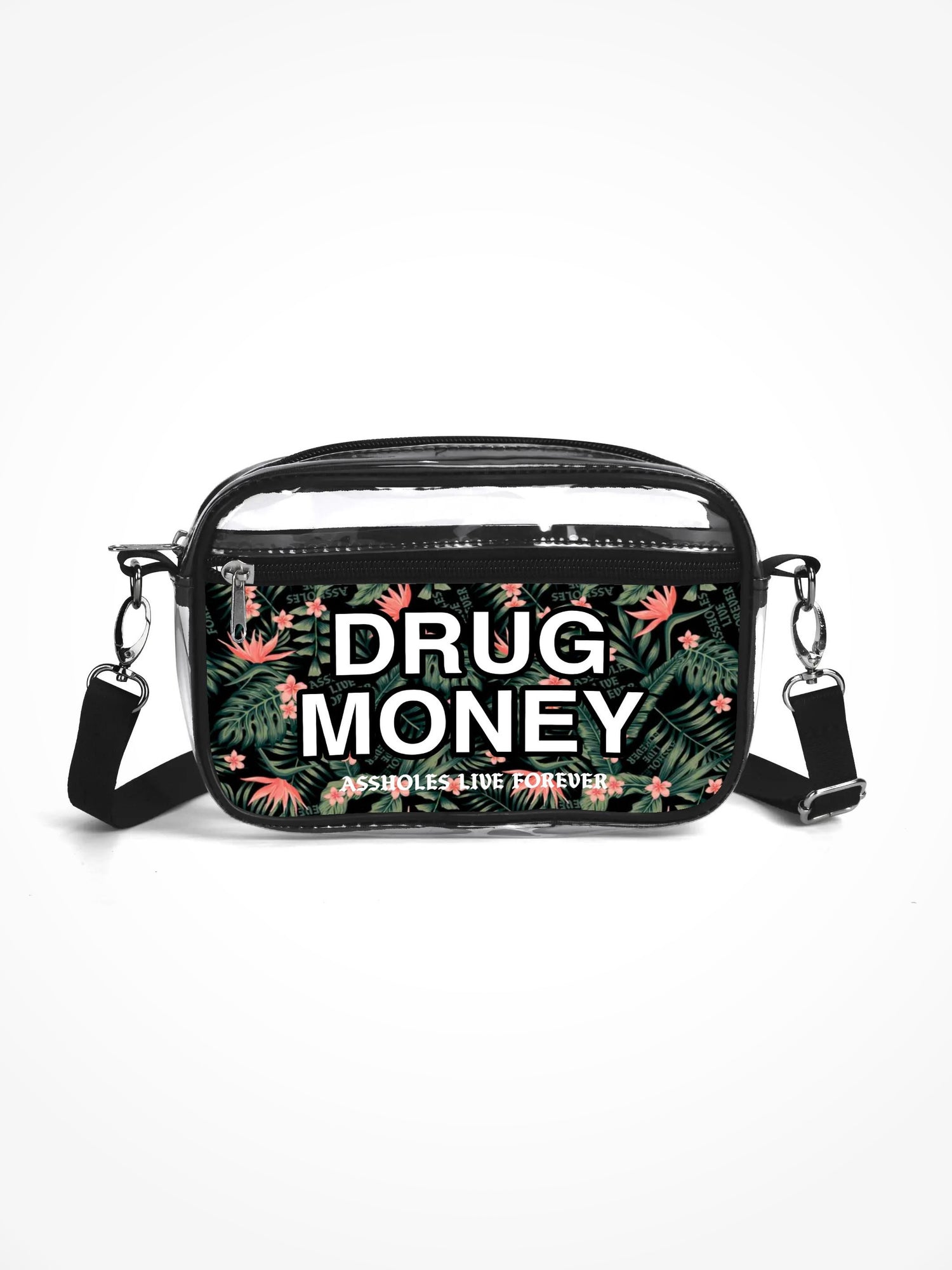 Clear Festival Bag - DRUG MONEY TROPICAL