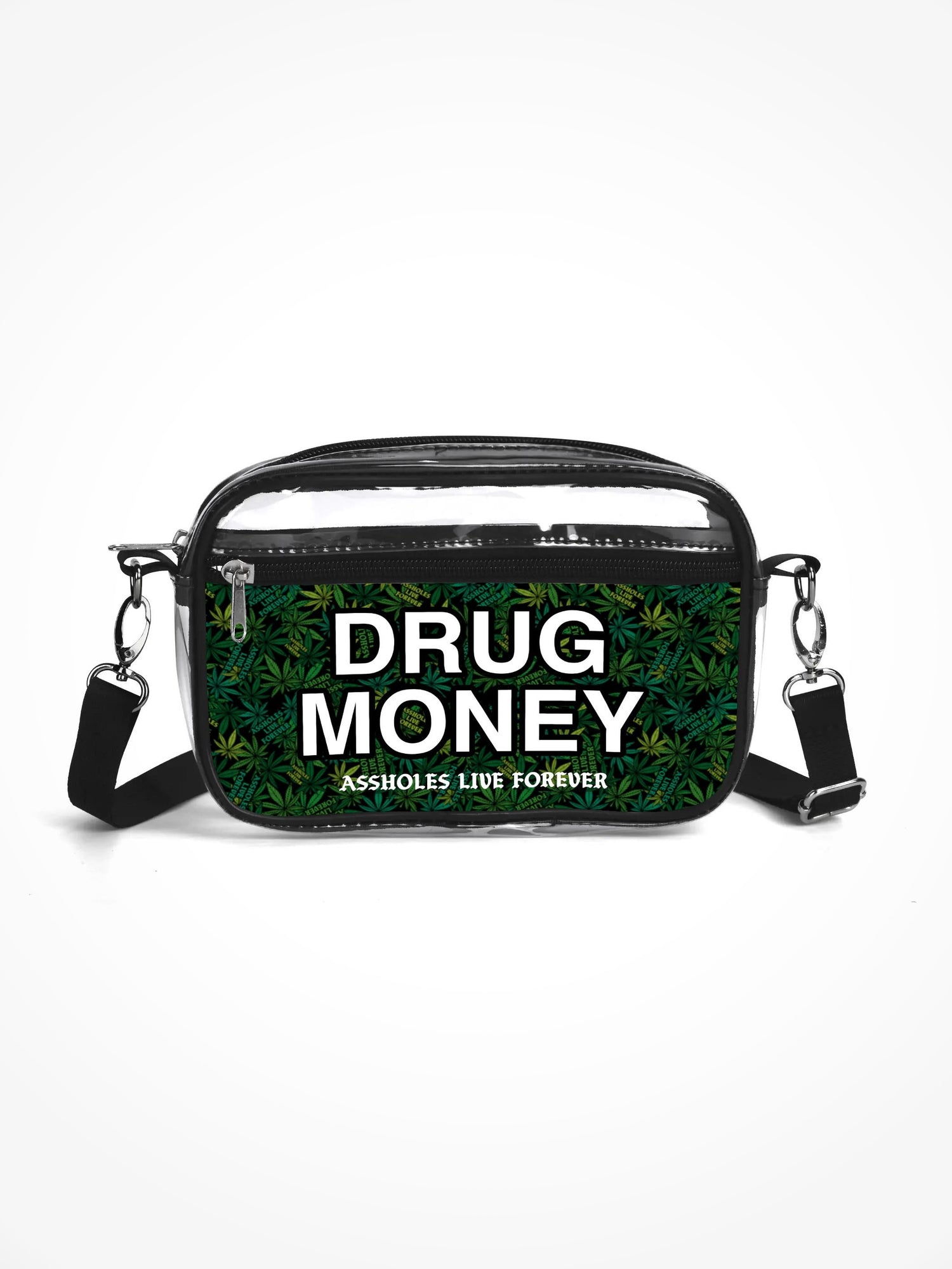 Clear Festival Bag - DRUG MONEY WEED