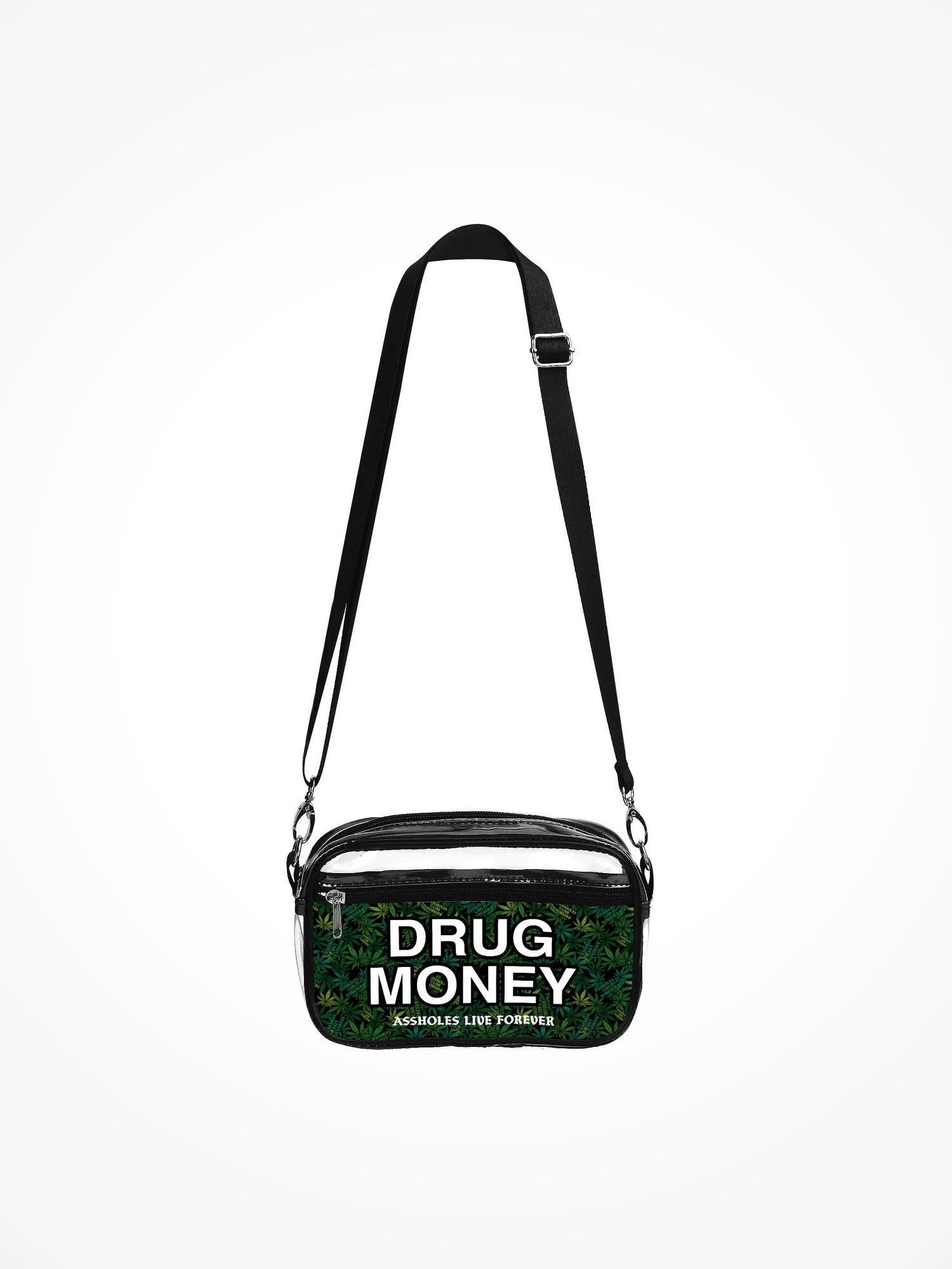 Clear Festival Bag - DRUG MONEY WEED