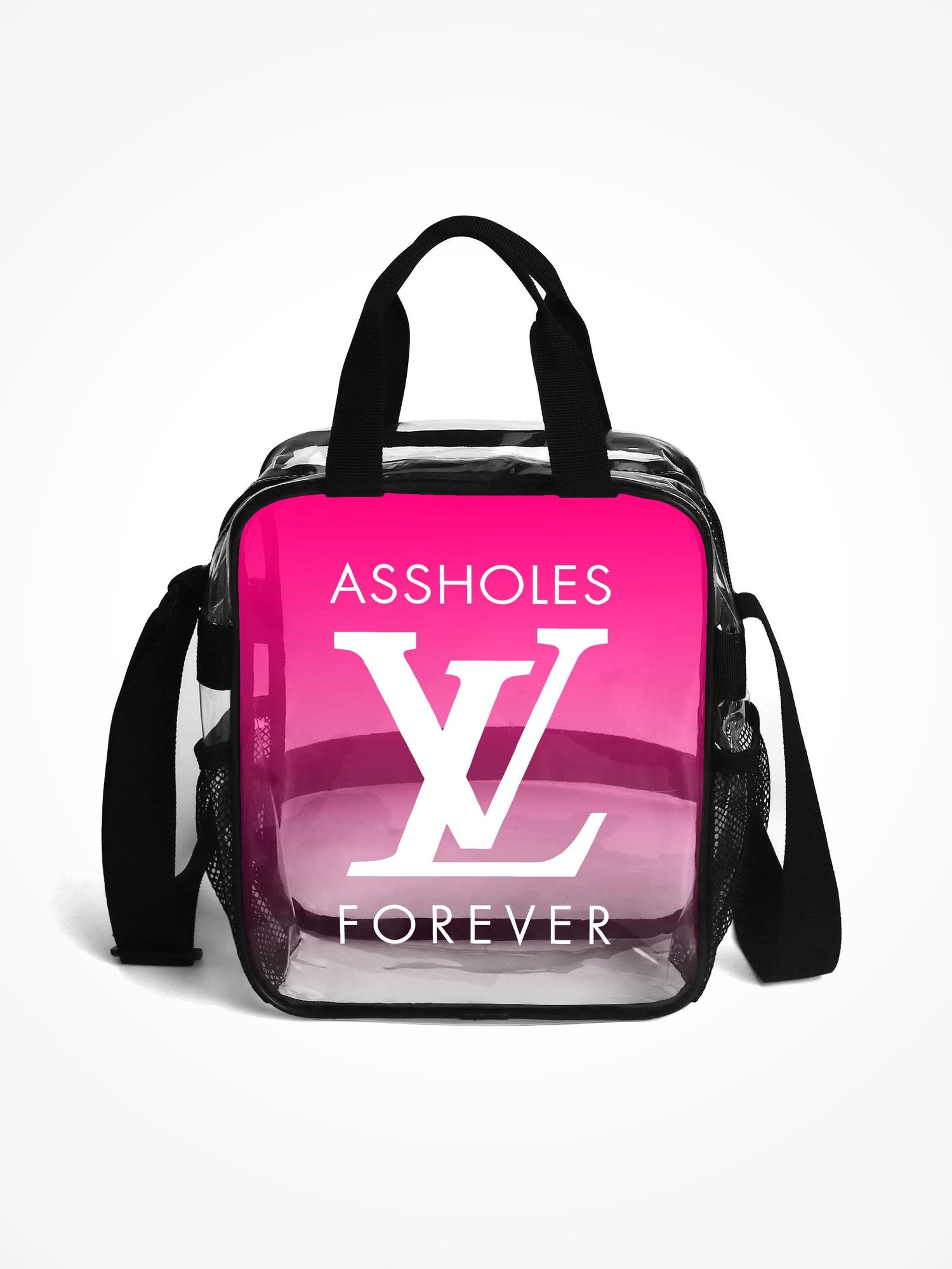 Clear Shoulder Bag - LV PINK FADE