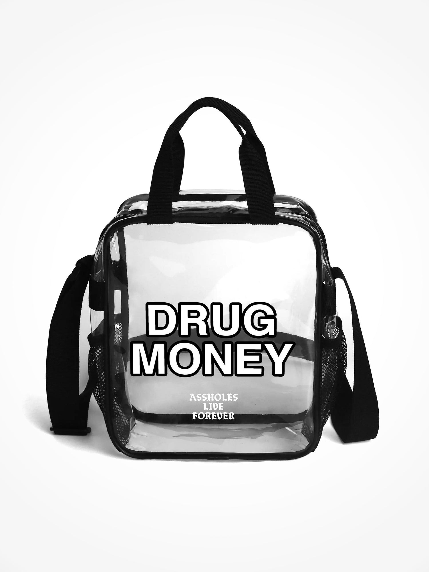 Clear Shoulder Bag - DRUG MONEY