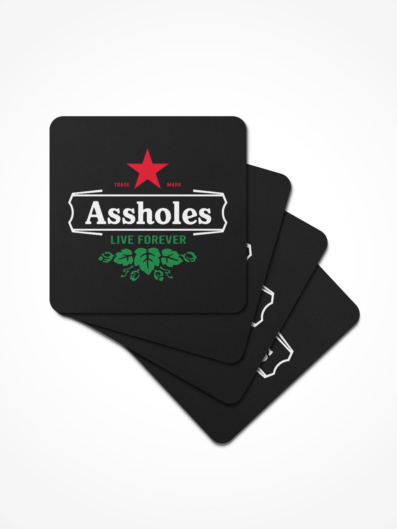 Rubber Coaster 4 Pack - ALF HEINEKEN