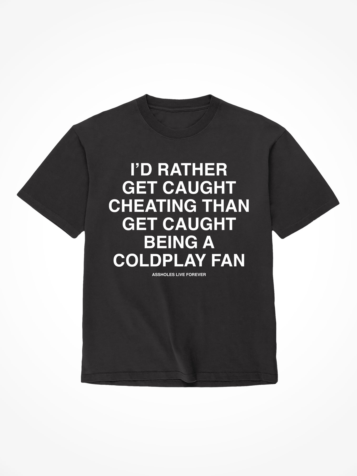 Caught Cheating - Black T-Shirt