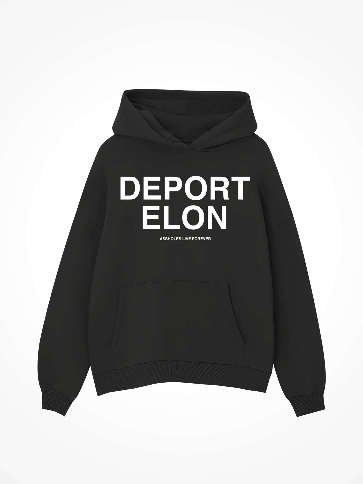 Deport Elon - Black Hoodie