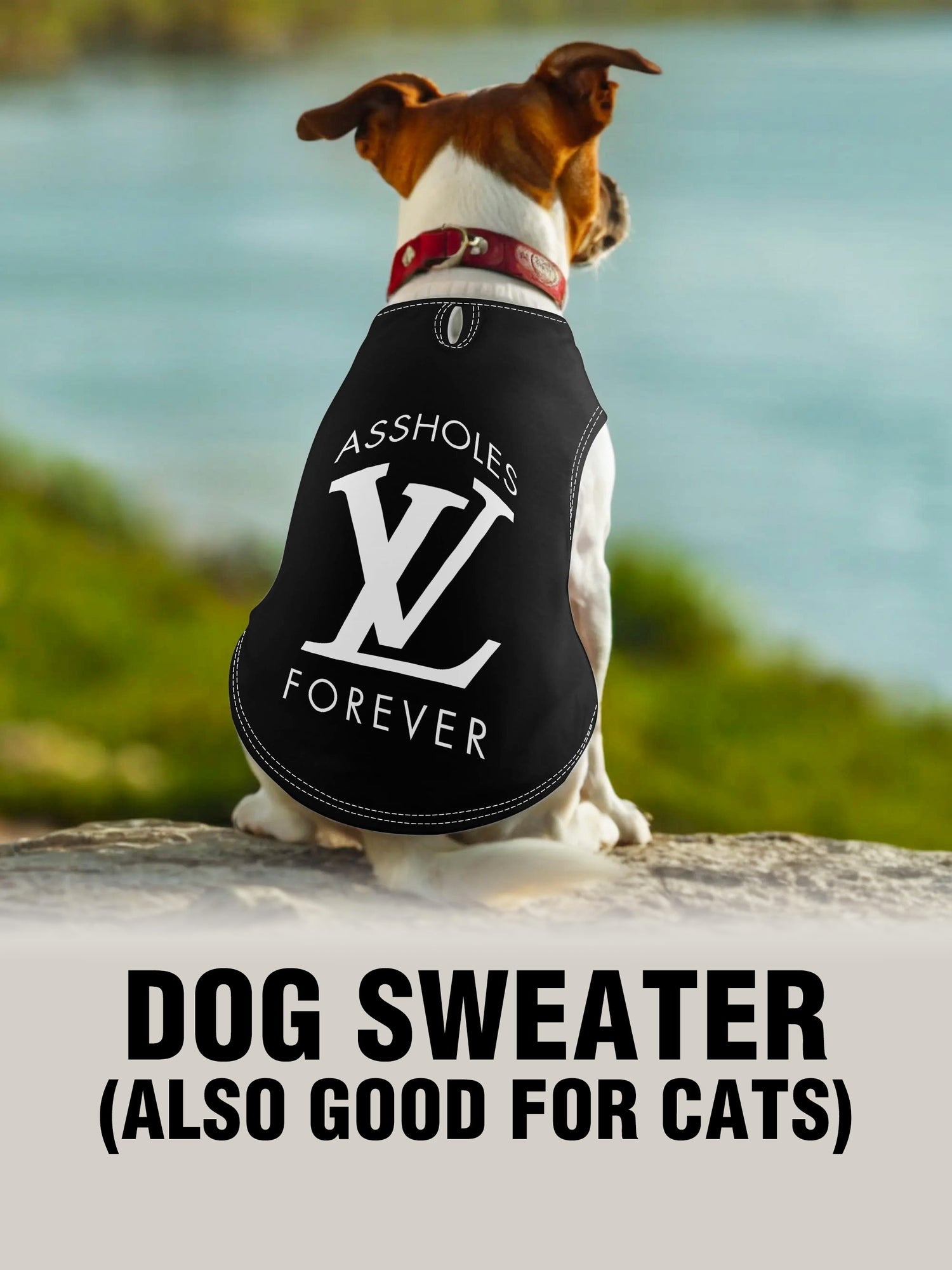 Dog Sweater - ALF LV BLACK