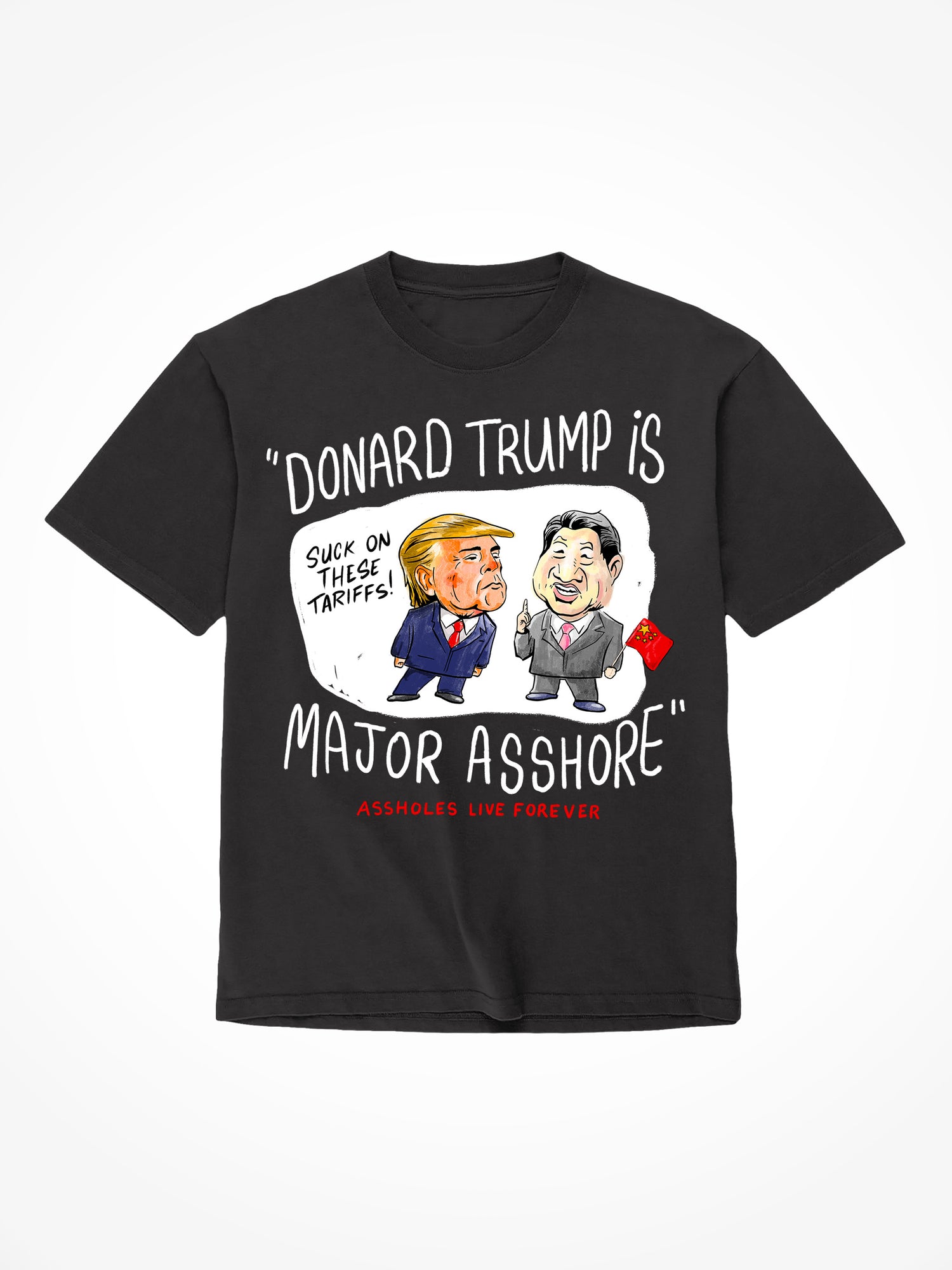 Major Asshore - Black T-Shirt