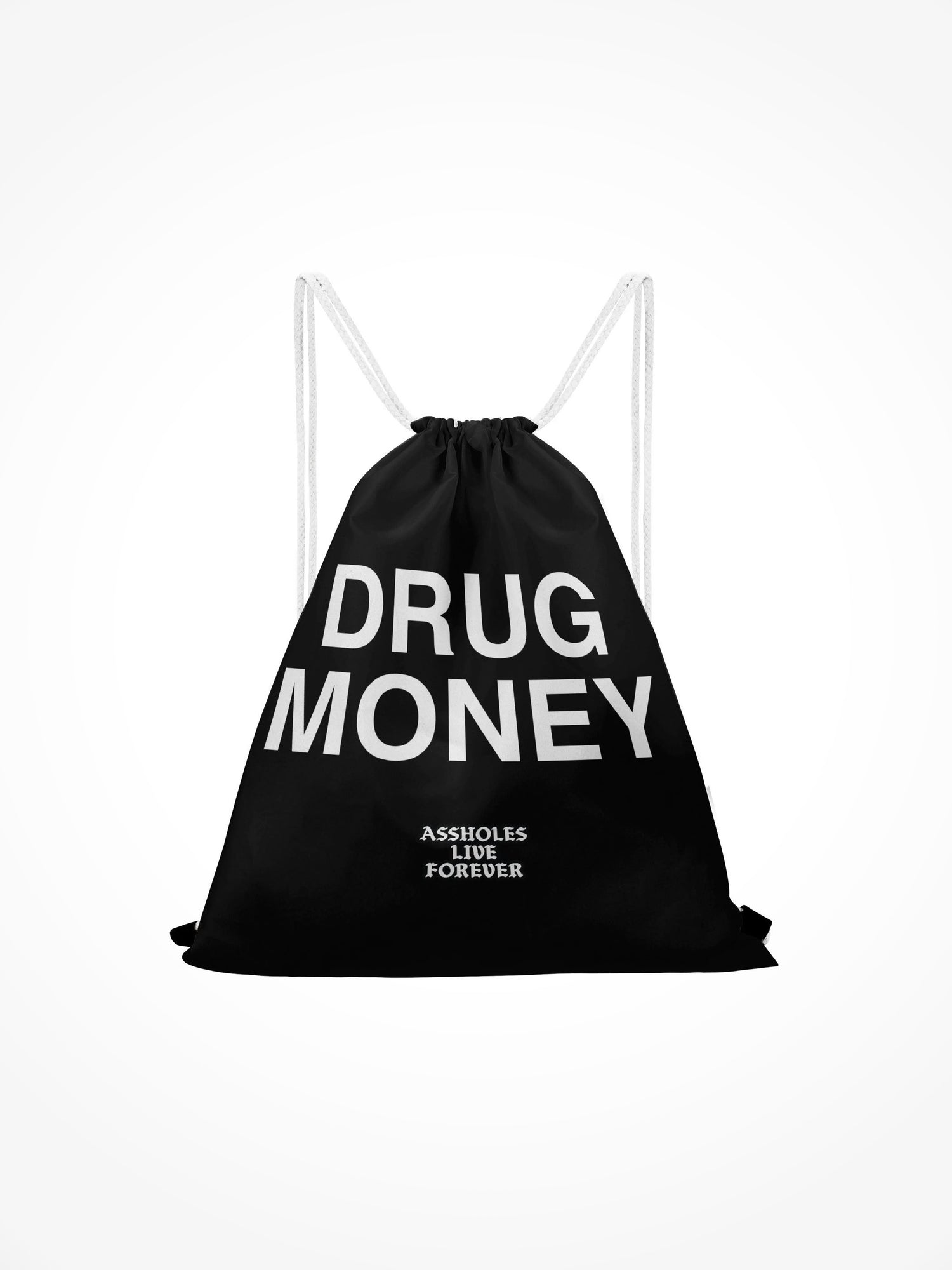 Drawstring Bag - DRUG MONEY BLACK