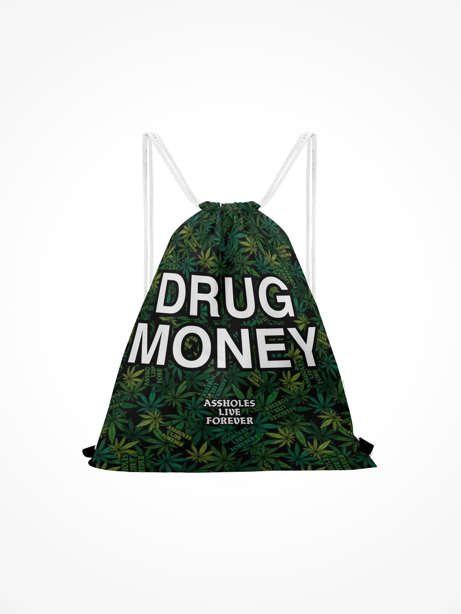 Drawstring Bag - DRUG MONEY WEED
