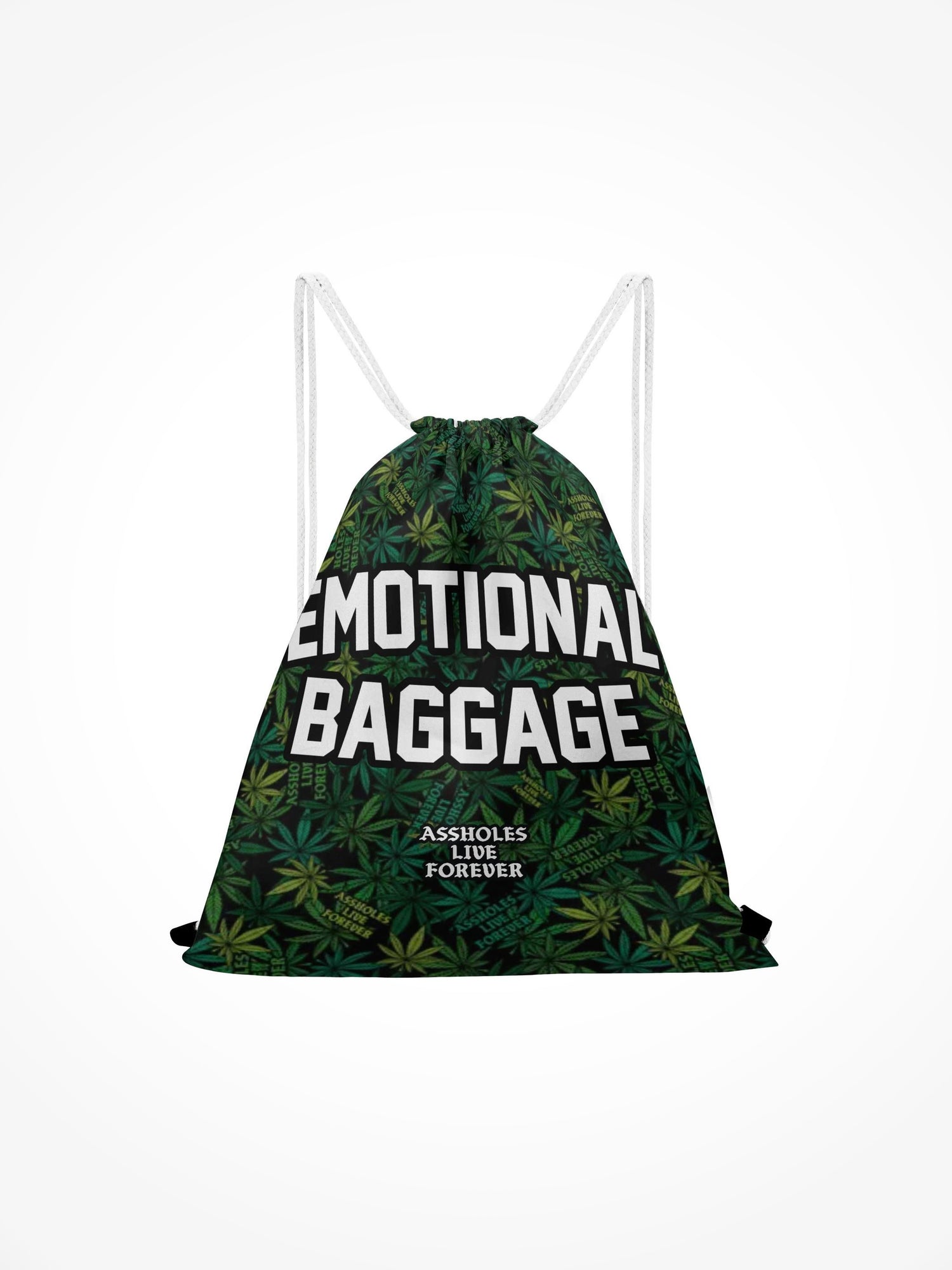 Drawstring Bag - EMOTIONAL BAGGAGE WEED