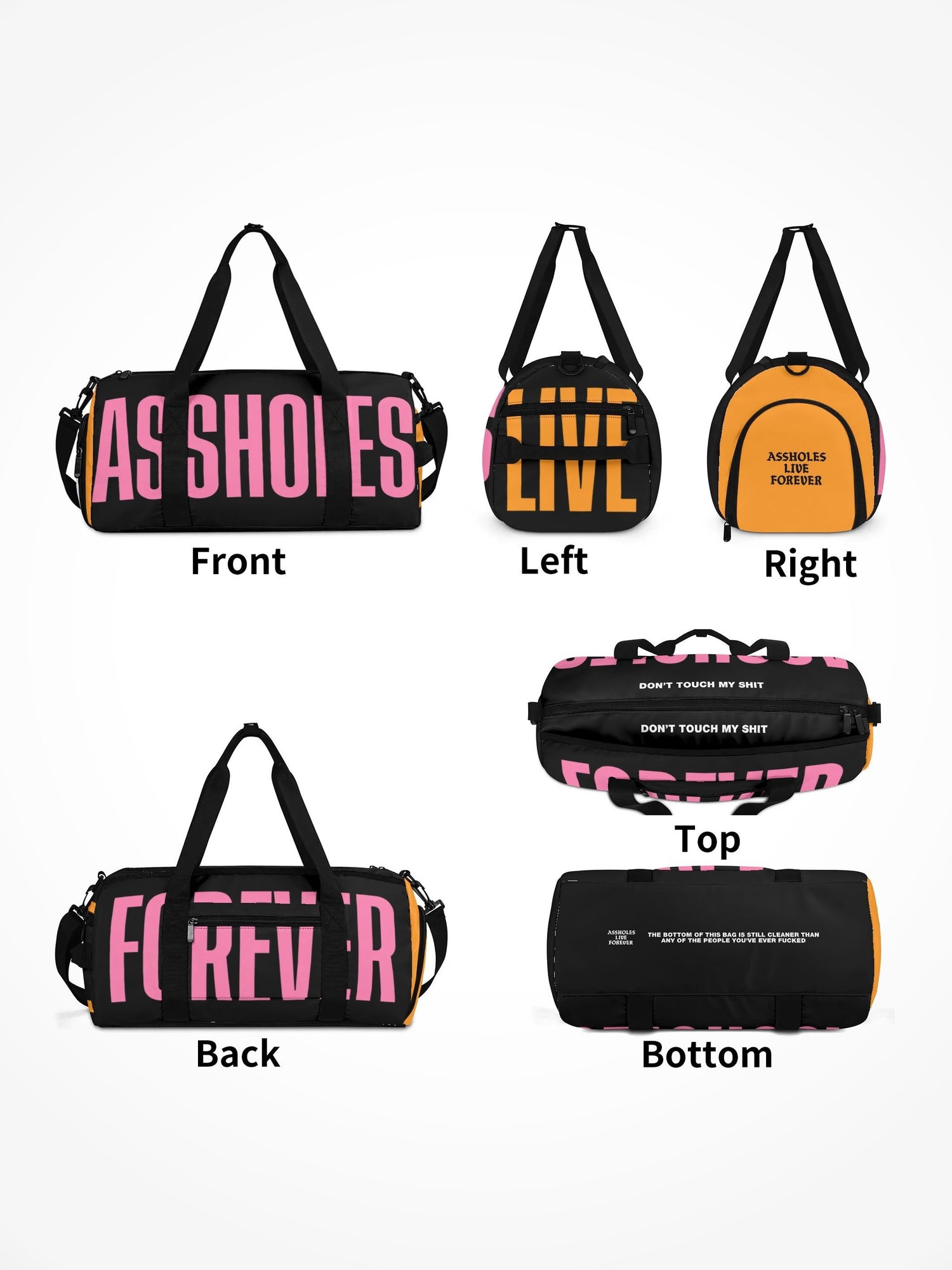 Duffle Bag - ASSHOLES PINK