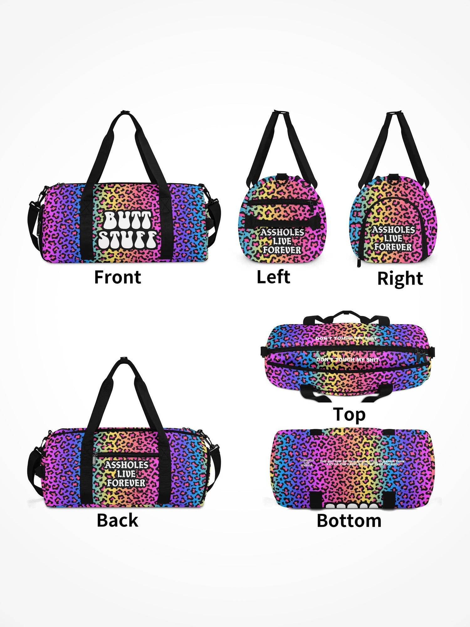 Duffle Bag - BUTT STUFF RETRO LEOPARD