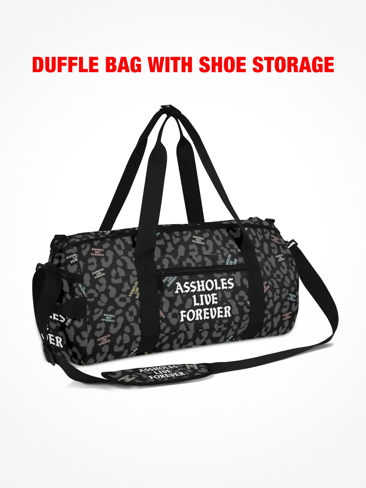 Duffle Bag - EMOTIONAL BAGGAGE BLACK LEOPARD