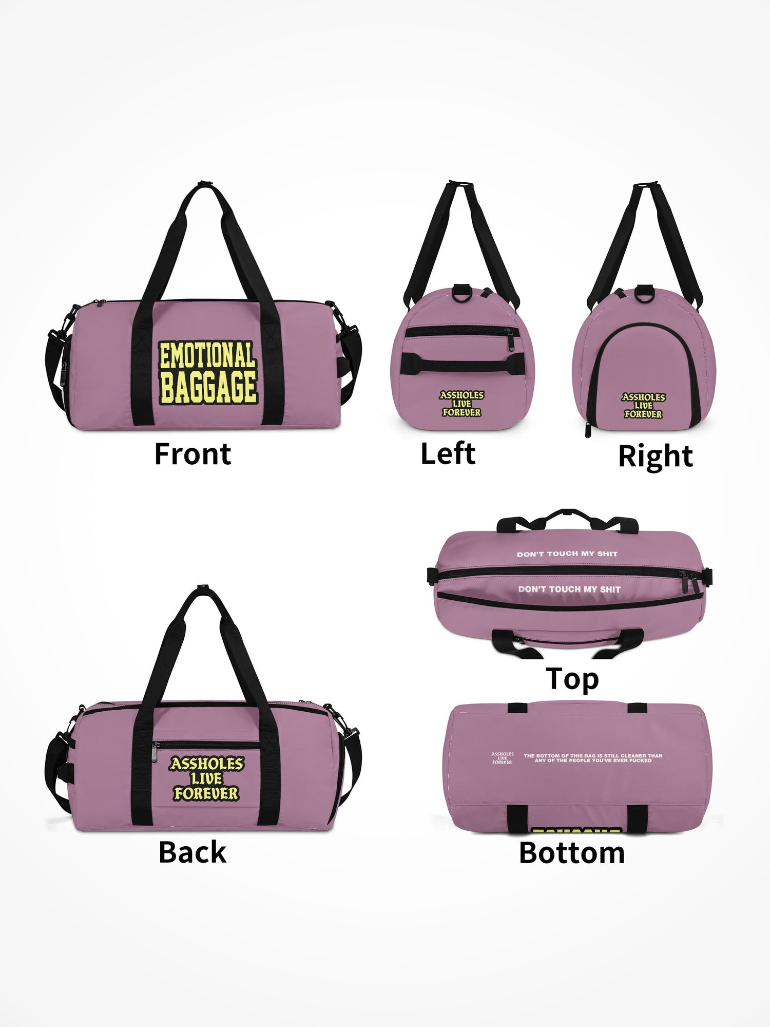 Duffle Bag - EMOTIONAL BAGGAGE EGGPLANT