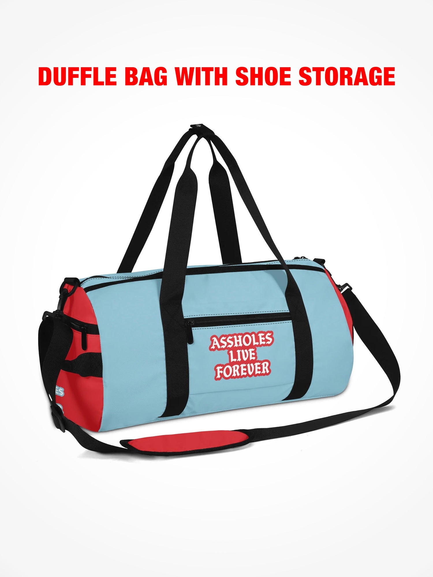 Duffle Bag - EMOTIONAL BAGGAGE WARPED LIGHT BLUE