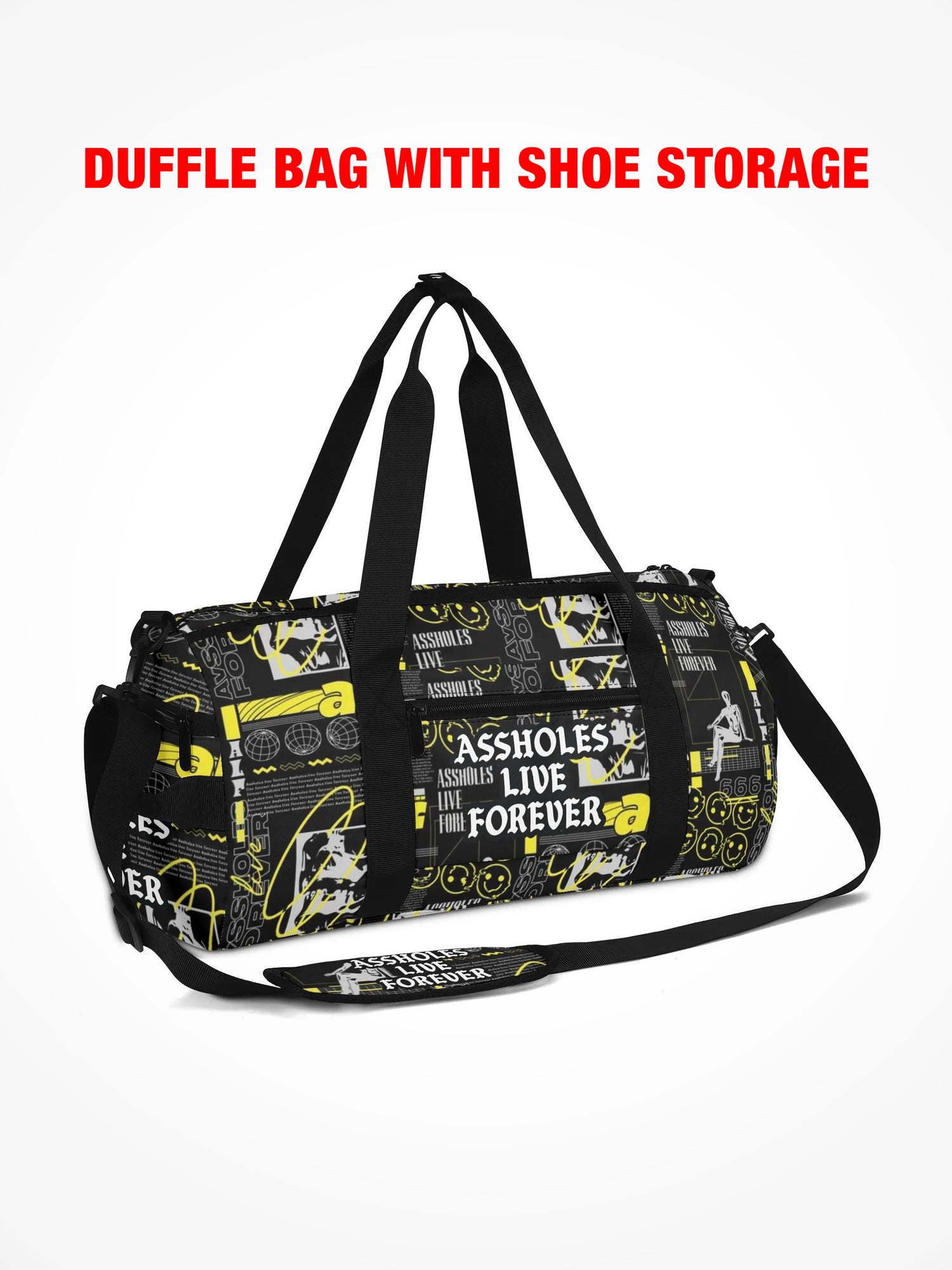 Duffle Bag - EMOTIONAL BAGGAGE WARPED LOGOS