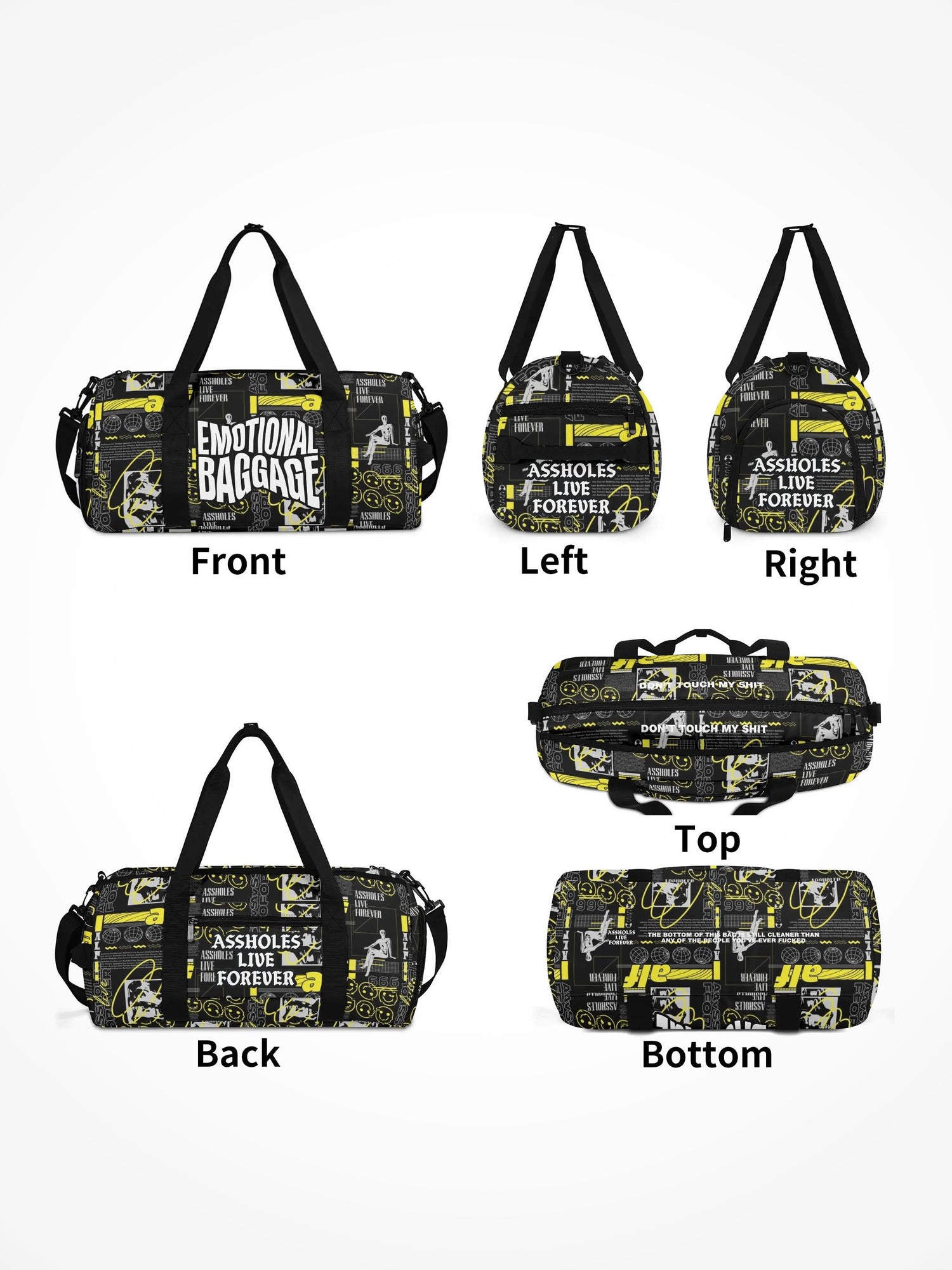 Duffle Bag - EMOTIONAL BAGGAGE WARPED LOGOS