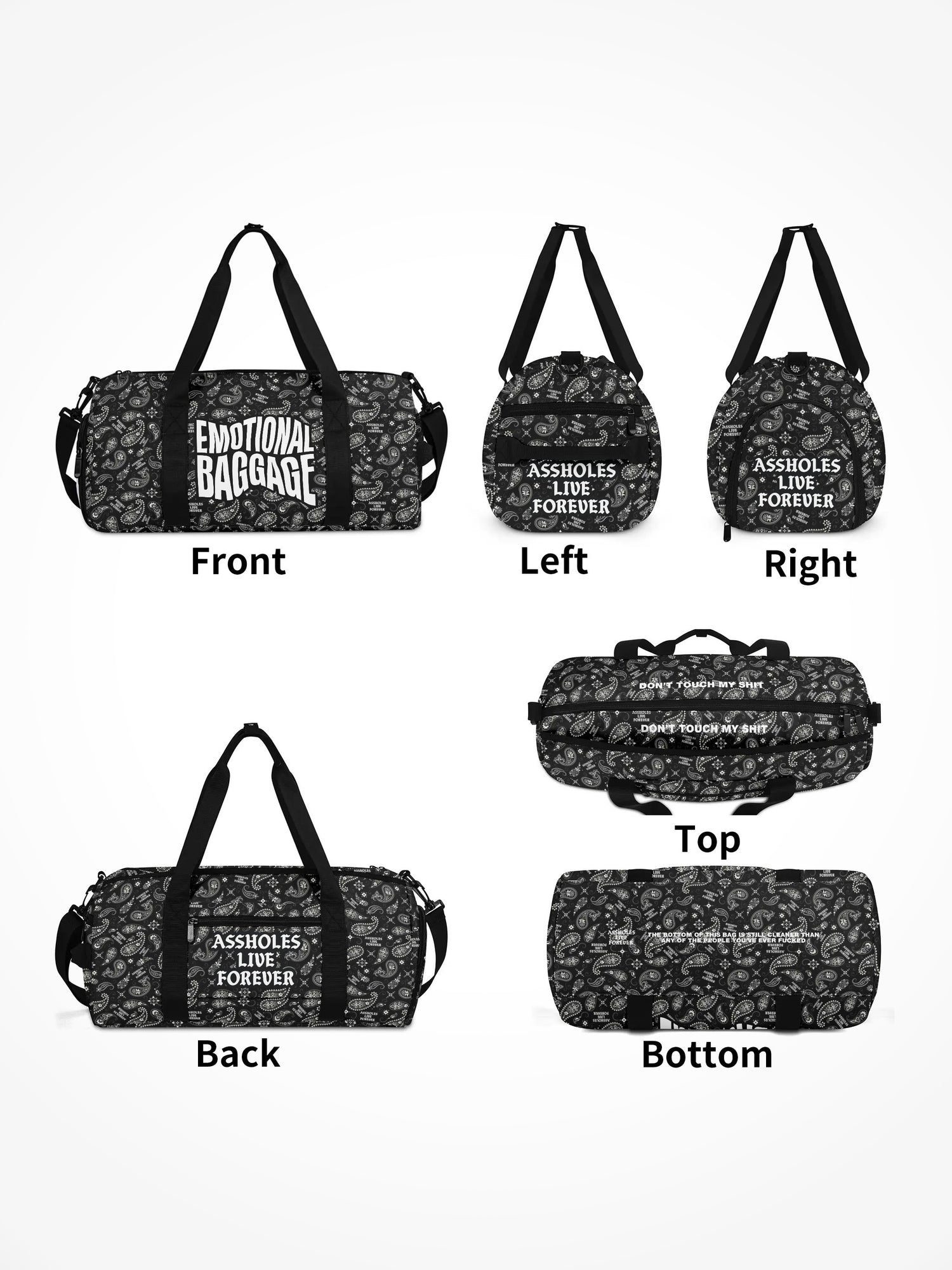 Duffle Bag - EMOTIONAL BAGGAGE WARPED PAISLEY
