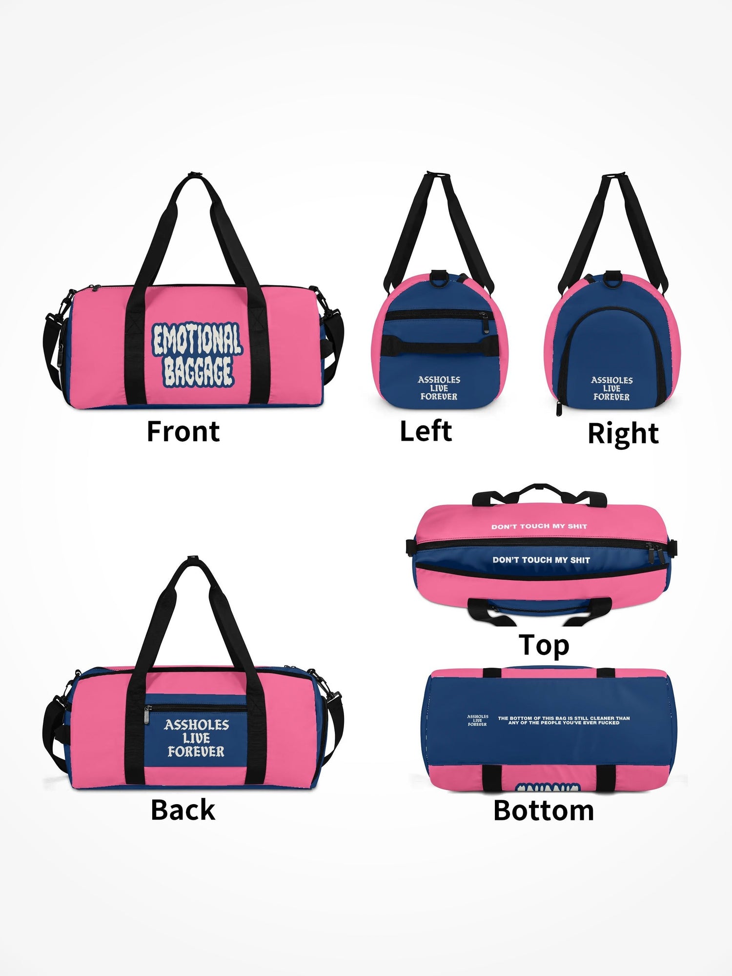 Duffle Bag - EMOTIONAL BAGGAGE WARPED PINK