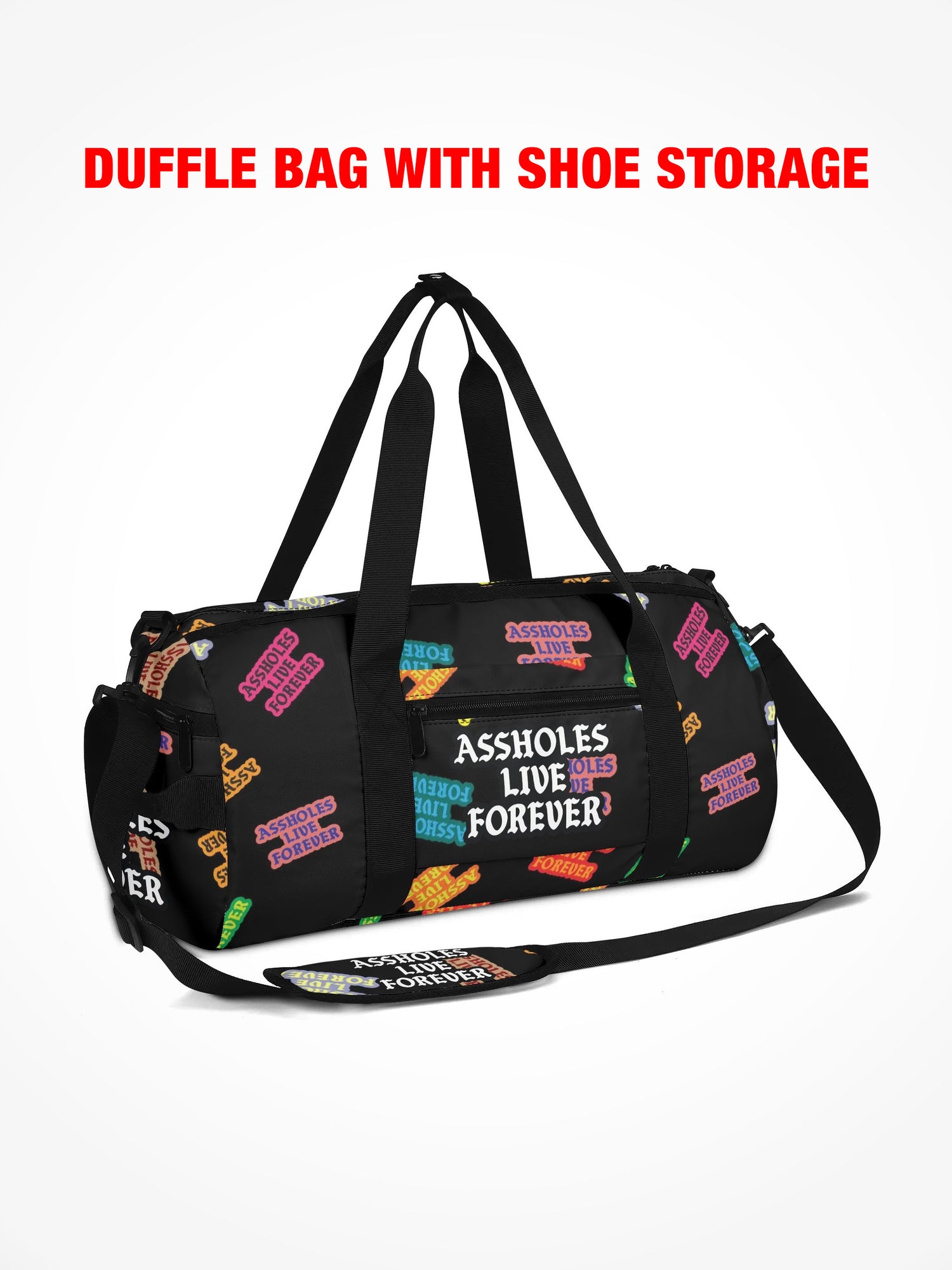 Duffle Bag - EMOTIONAL BAGGAGE WARPED STICKERS