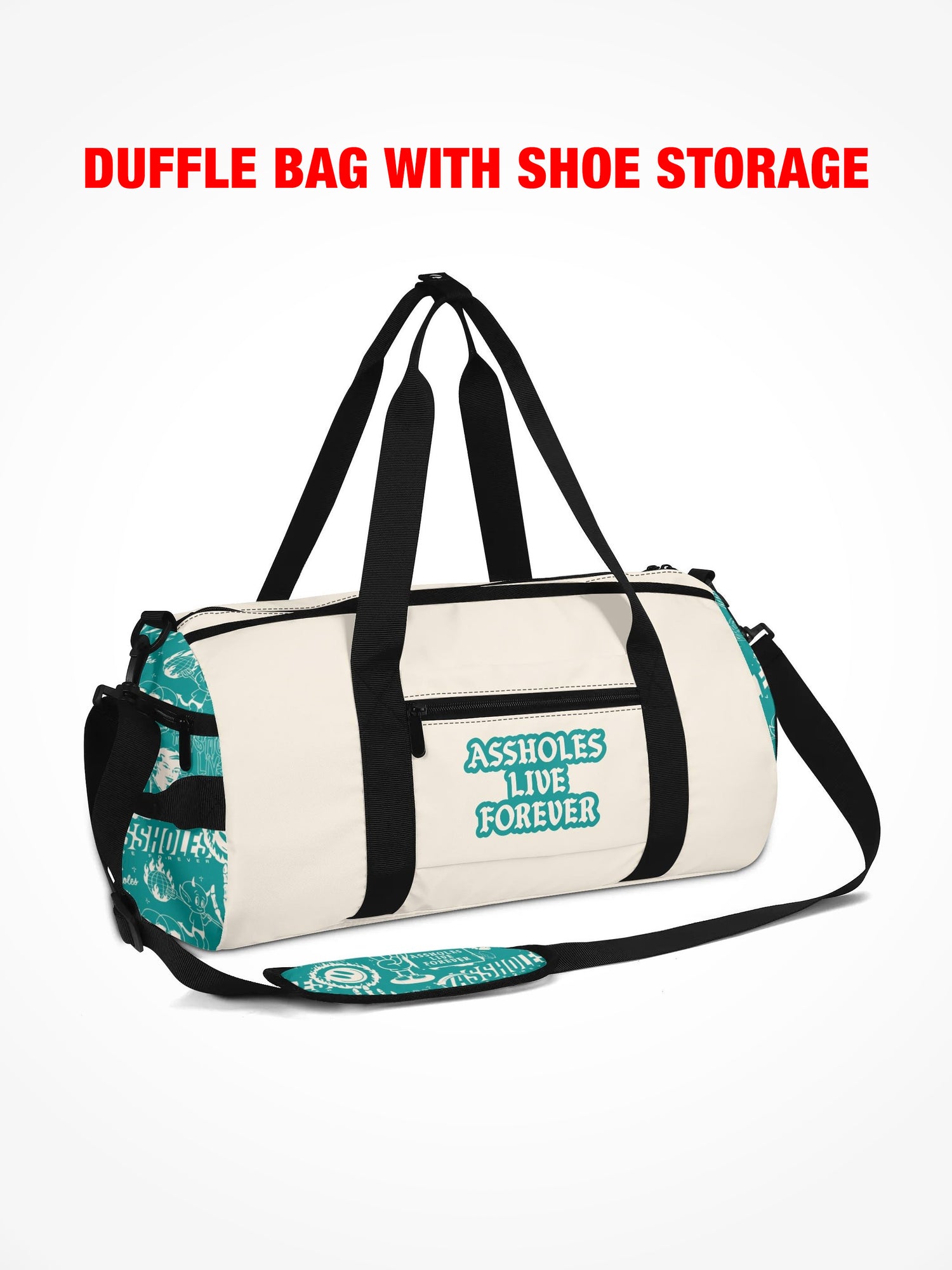 Duffle Bag - EMOTIONAL BAGGAGE WARPED WHITE