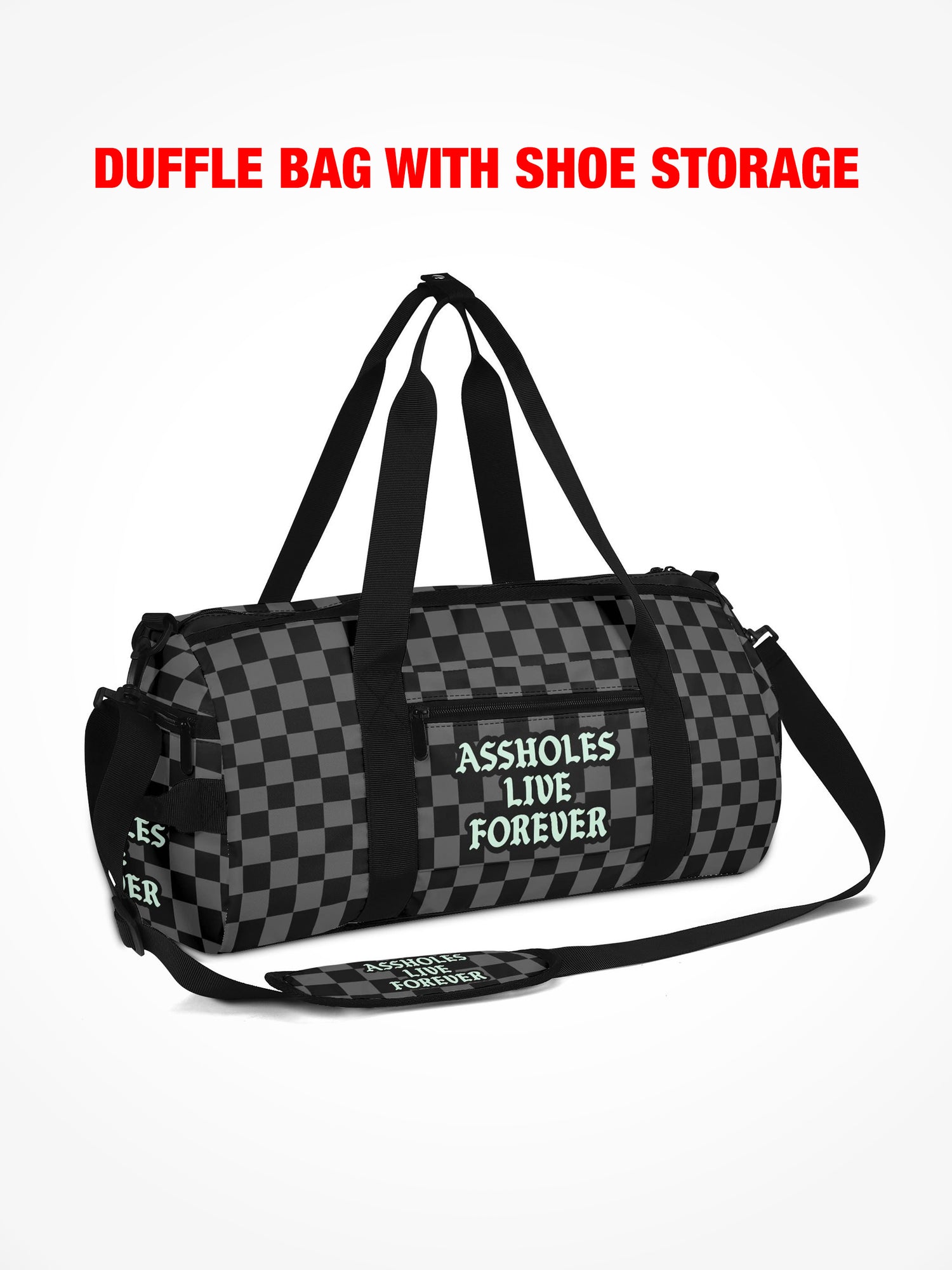 Duffle Bag - Full Of Drugs - Checker Mint