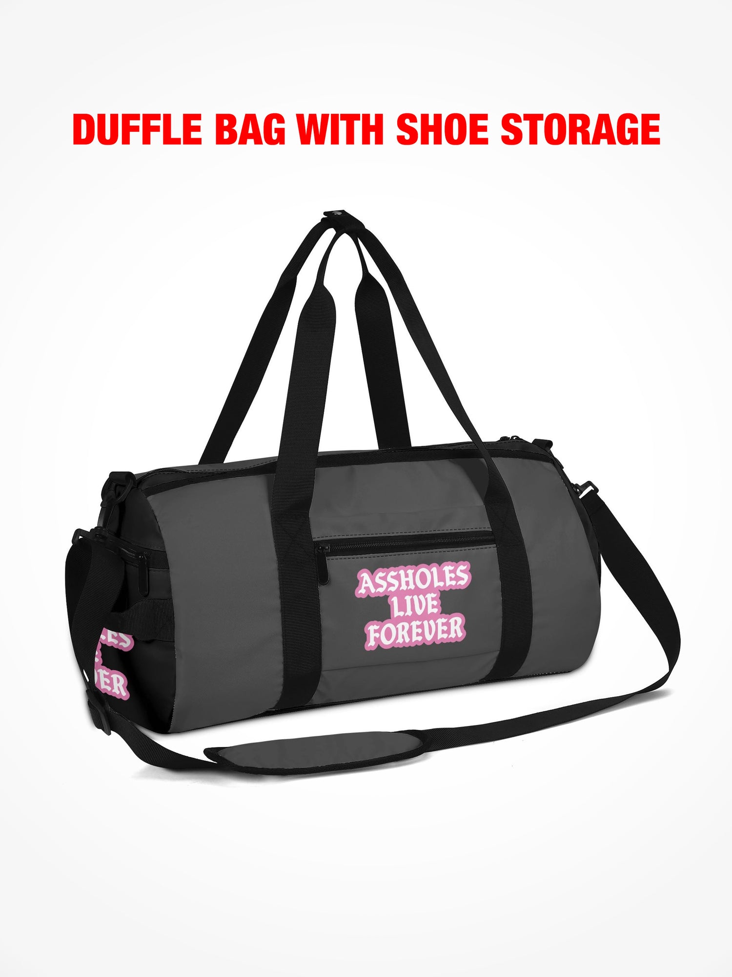 Duffle Bag - FULL OF DRUGS - GREY PINK
