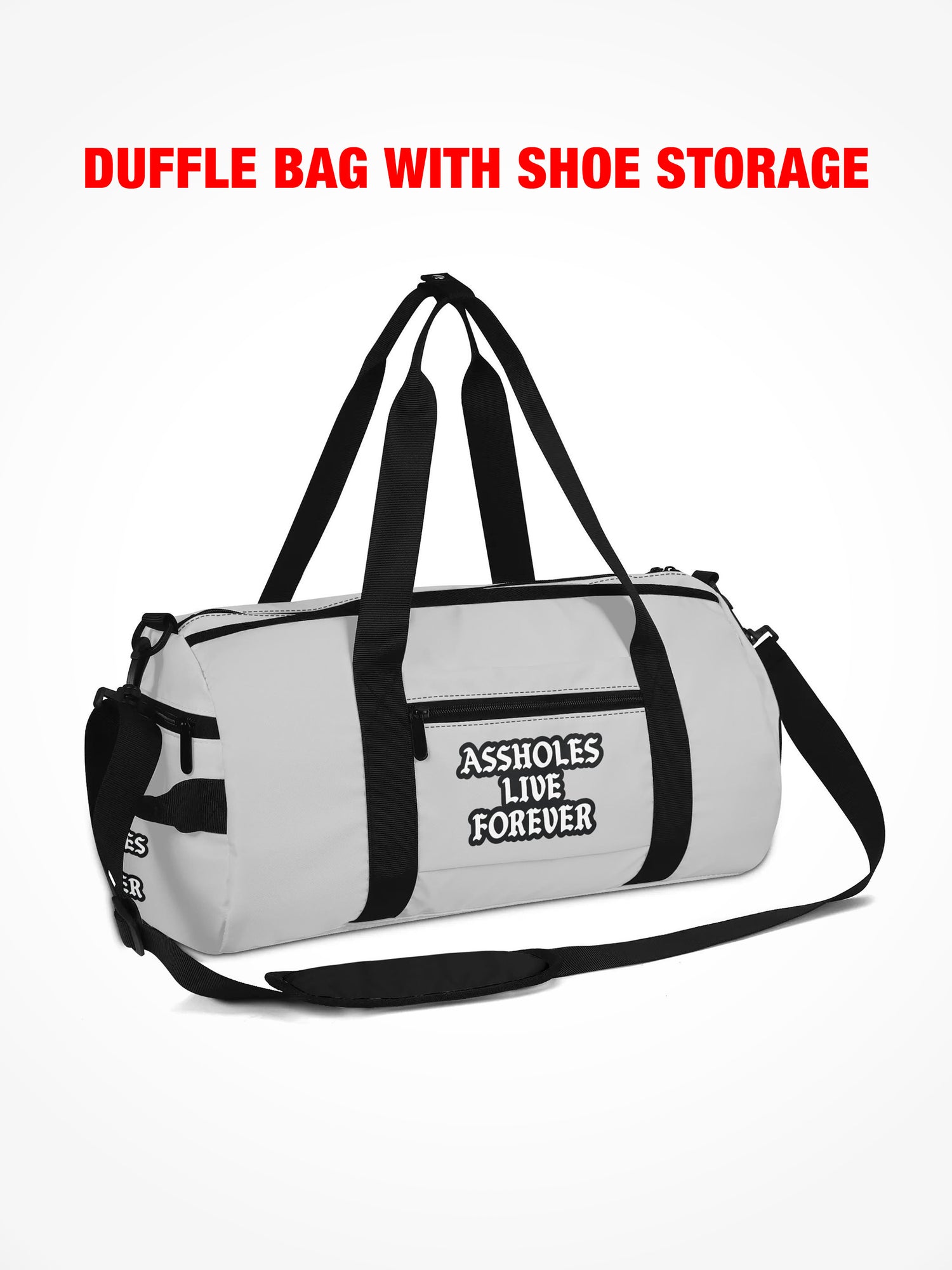 Duffle Bag - HAVE A NICE TRIP - Grey