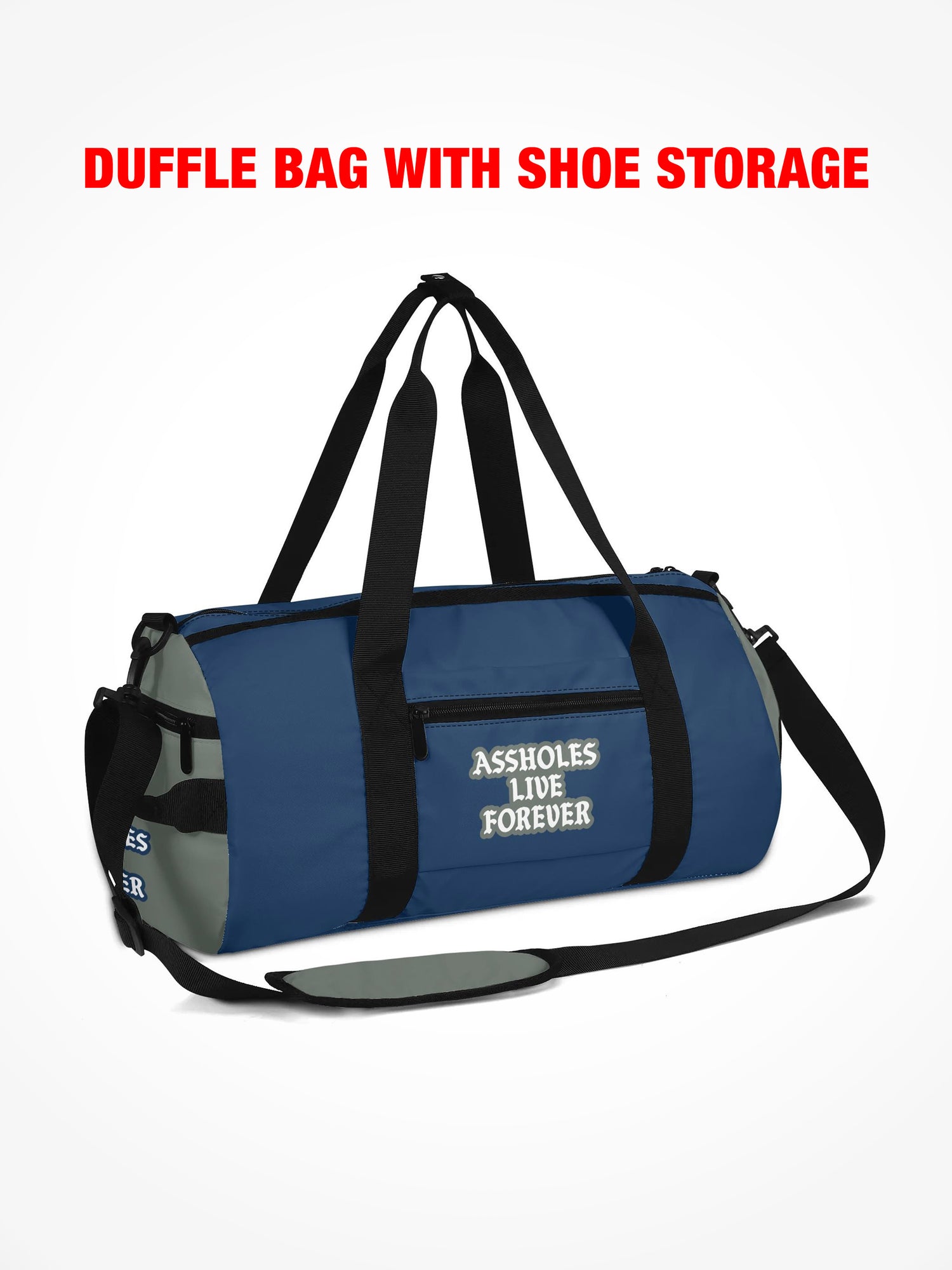 Duffle Bag - HAVE A NICE TRIP - Navy Forest