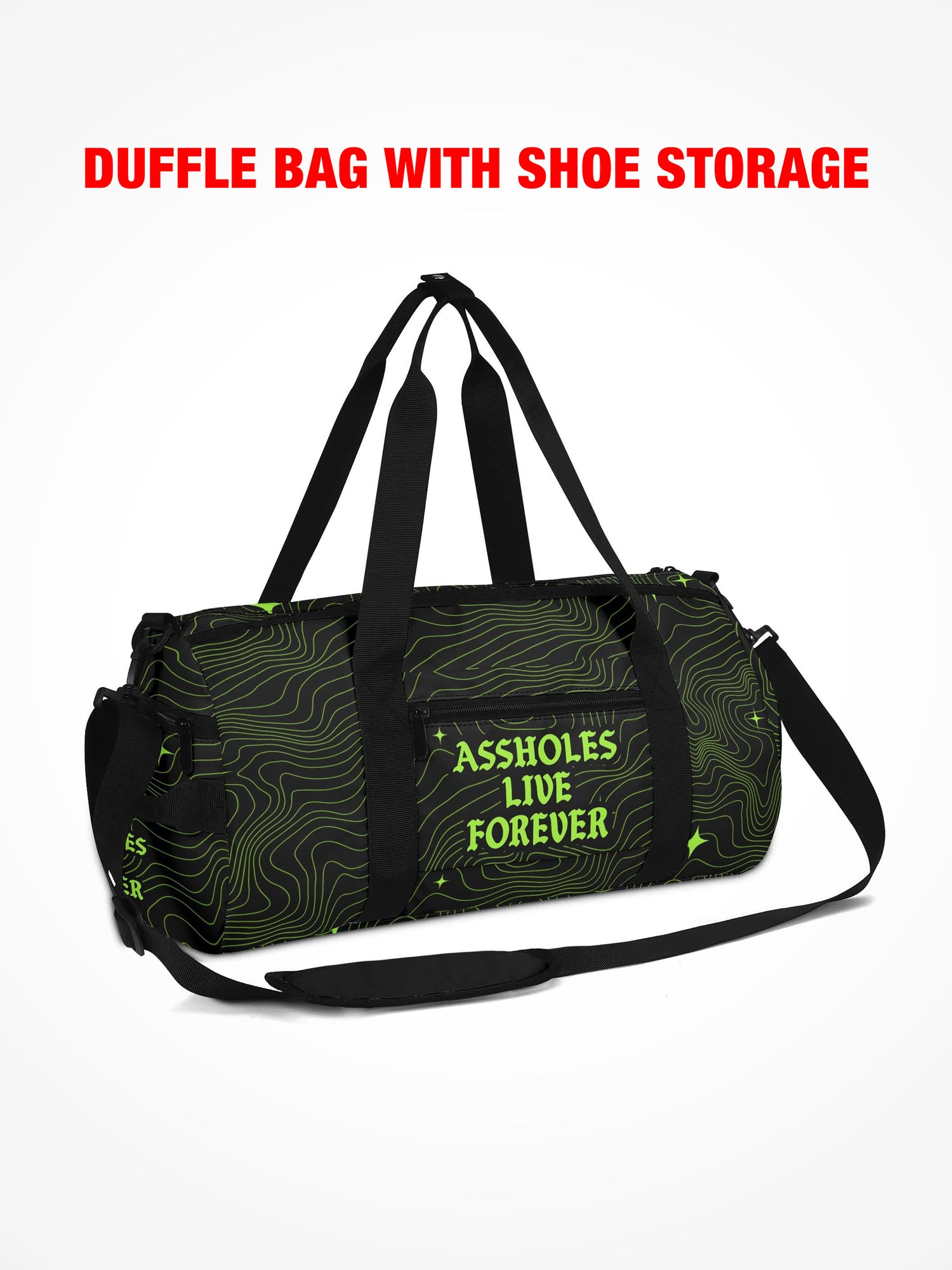 Duffle Bag - HAVE A NICE TRIP - Neon Scifi