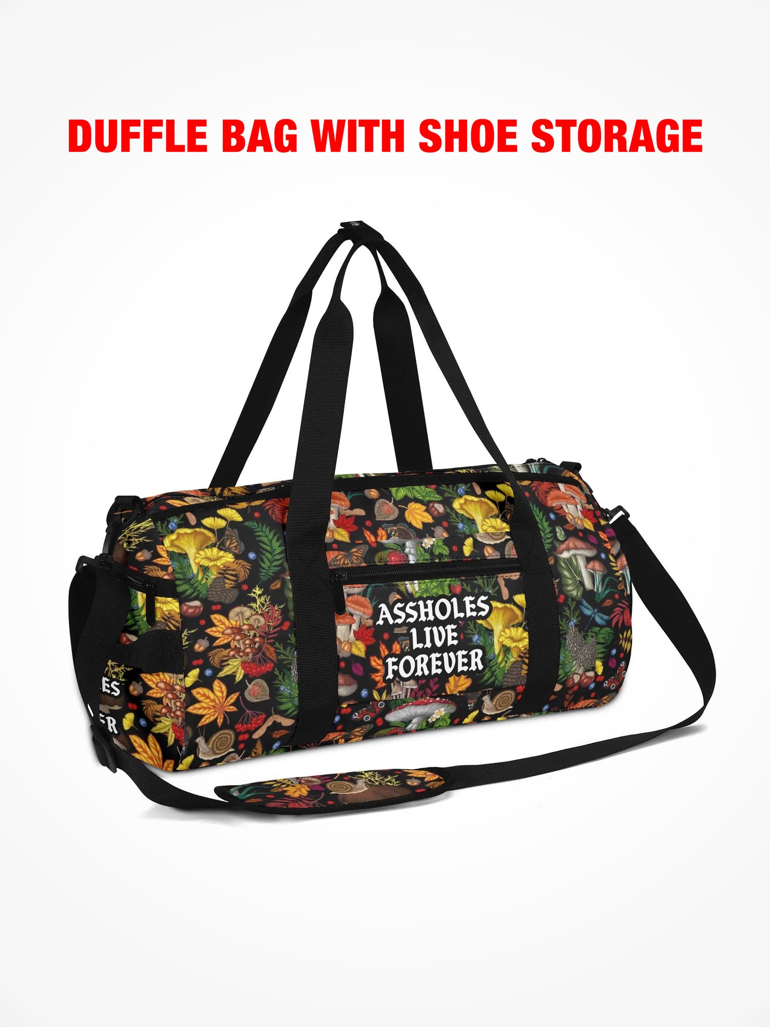 Duffle Bag - LETS TAKE A TRIP -  Fungi